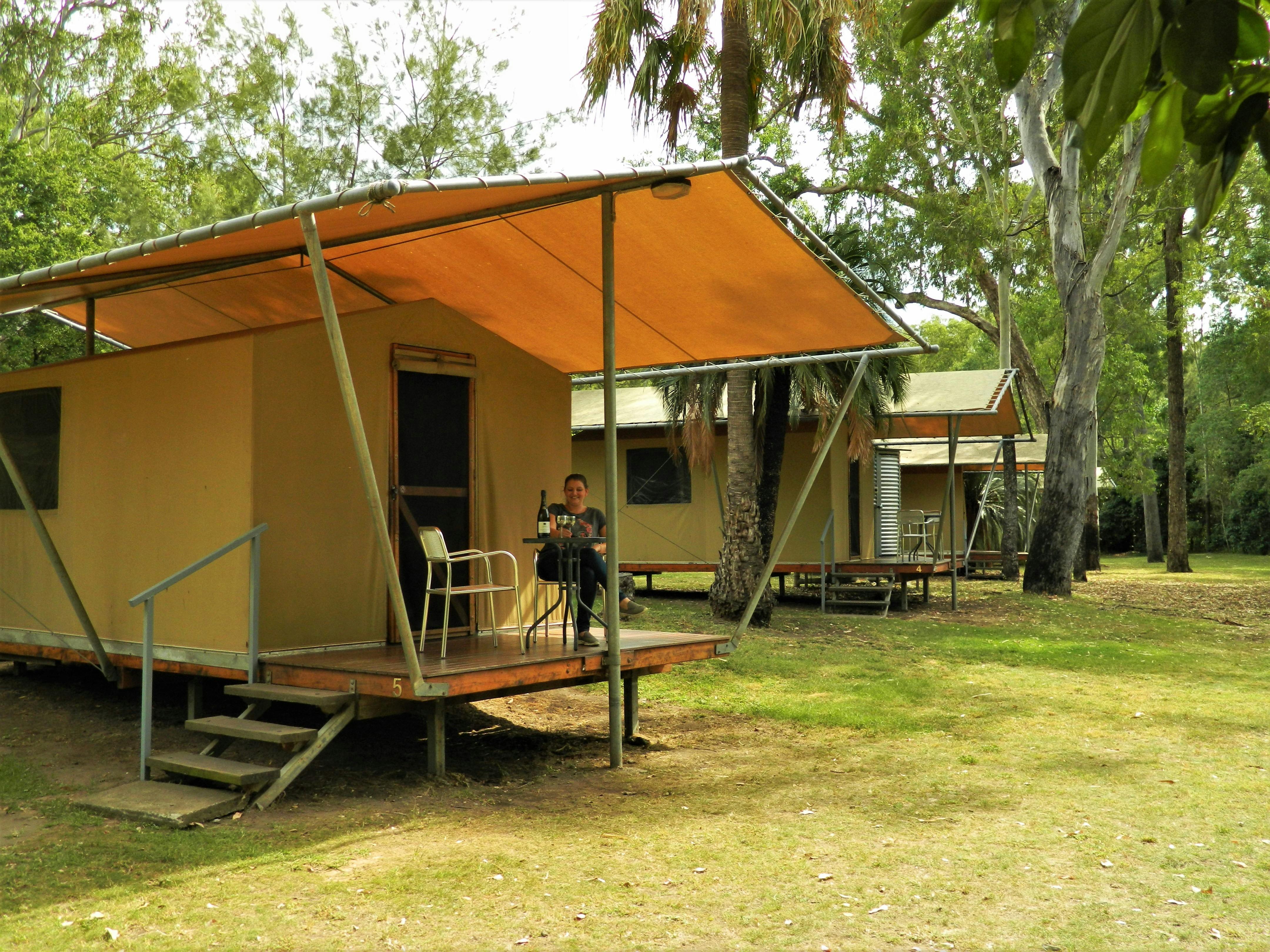 Exterior of a taka tent