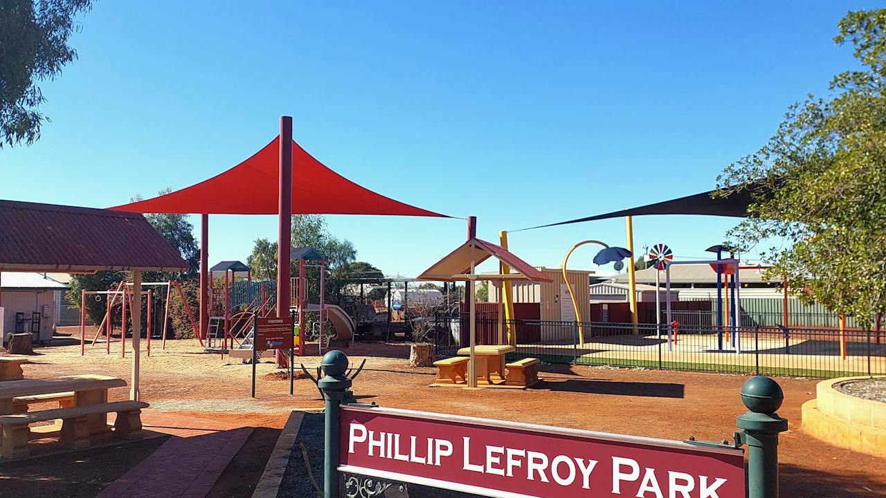 picnic and playground area
