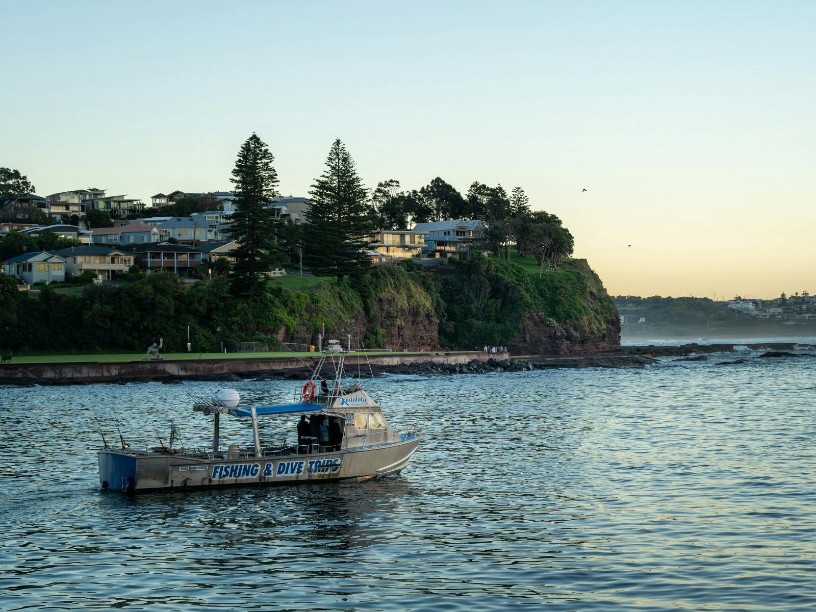 boat travelling through water