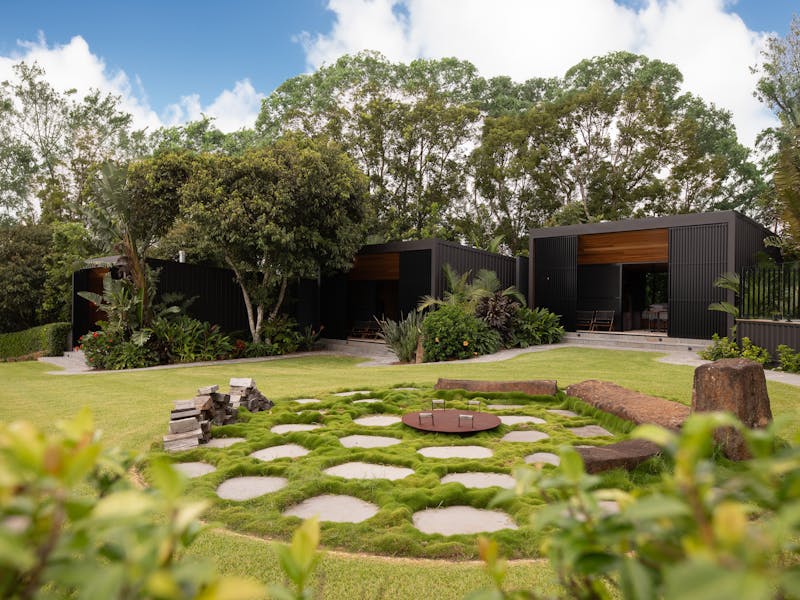 Amaroo retreat cabins alongside each other
