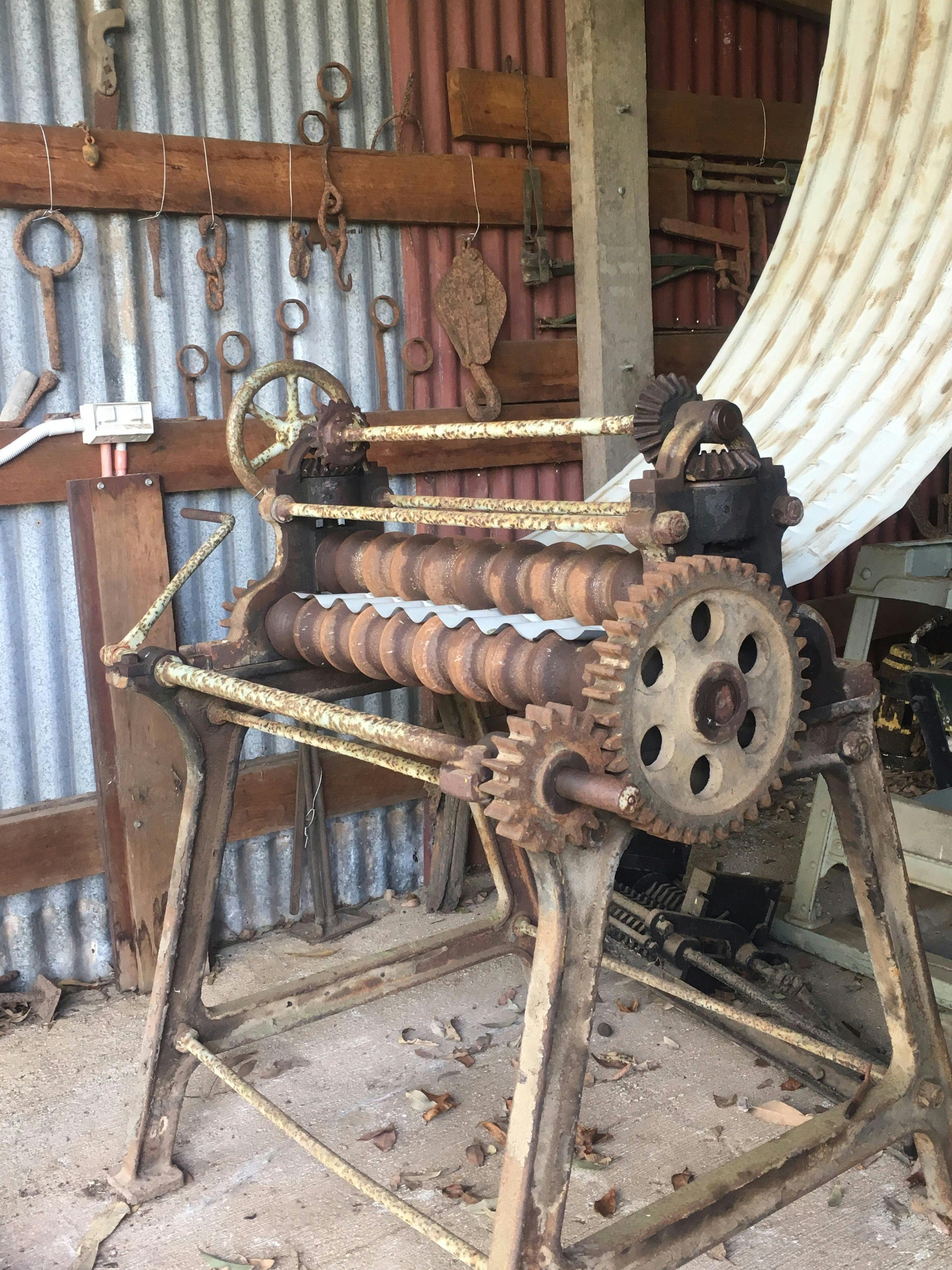 Lots of old machines and tools