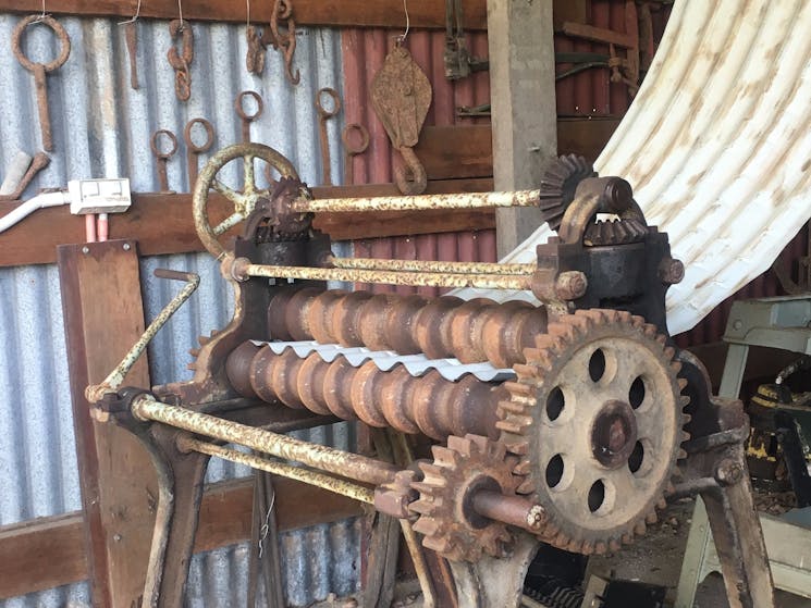 Lots of old machines and tools
