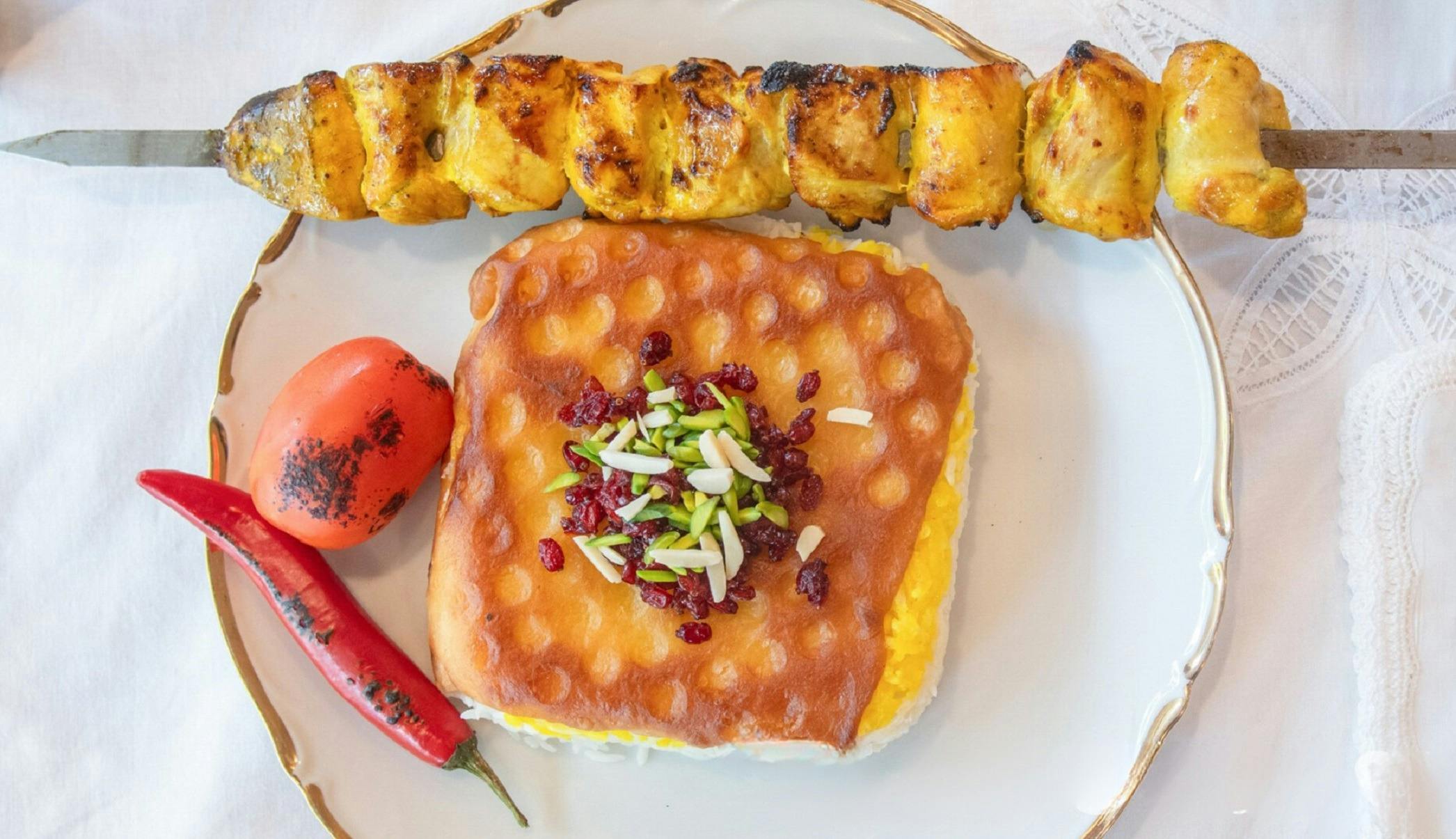 Tida 波斯語 Joojeh Kebab Tahdig