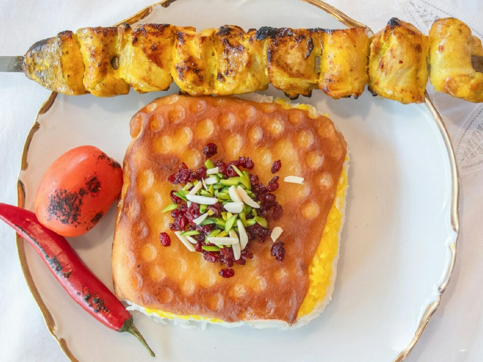 Tida 波斯語 Joojeh Kebab Tahdig