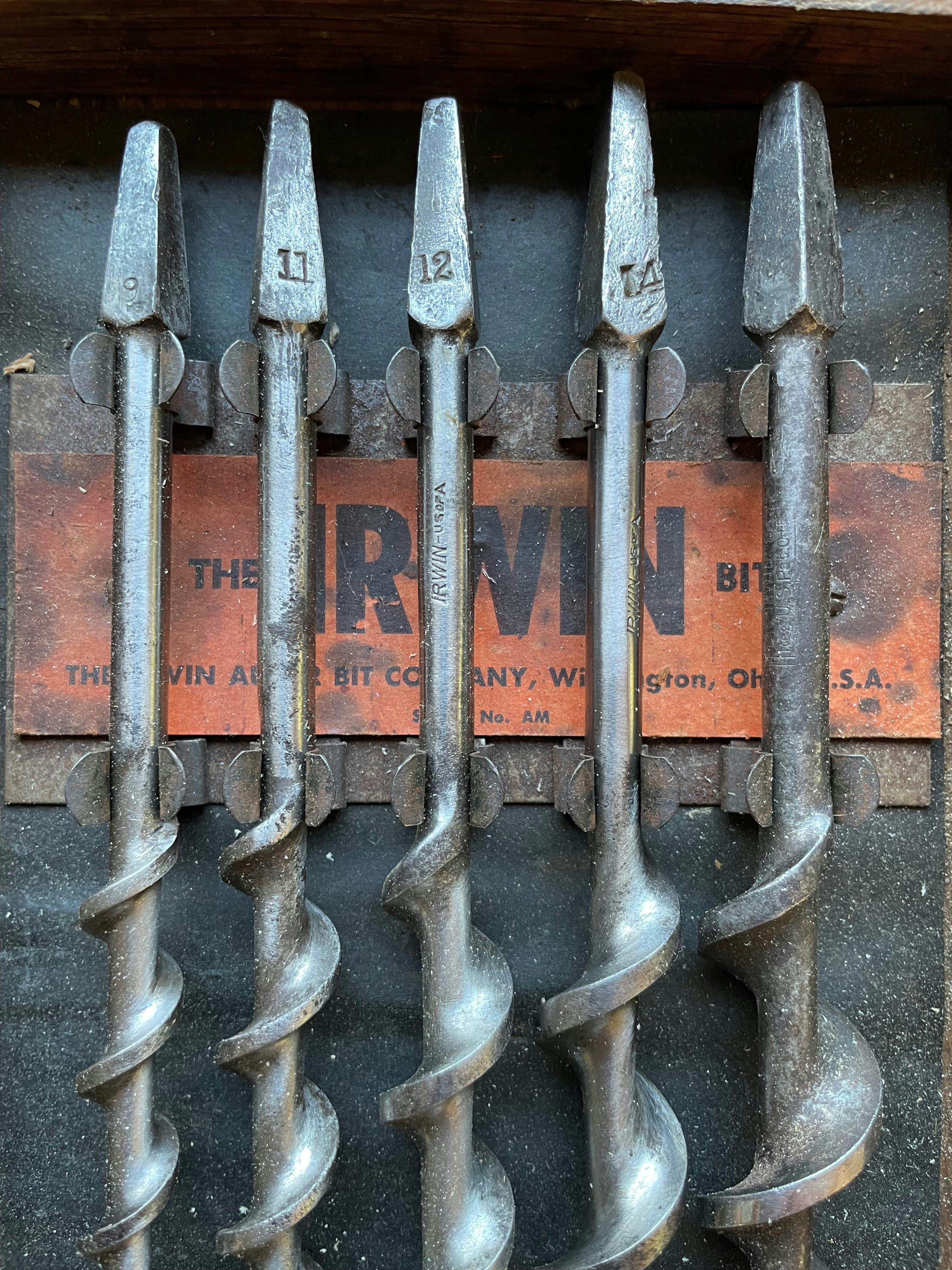 Old bits at Wisdom Through Wood. Bit and Brace.