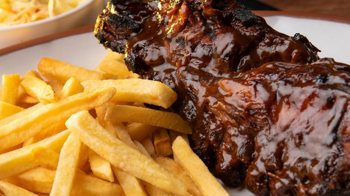 steak and chips