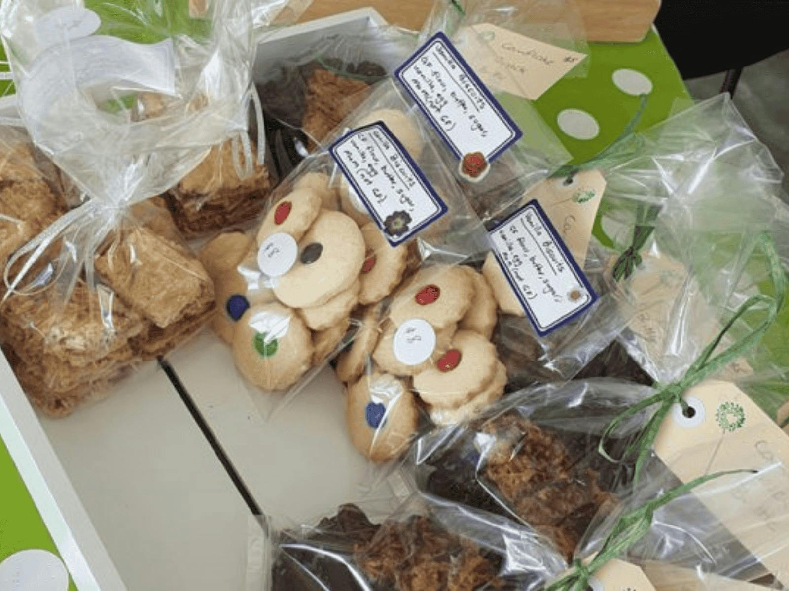Home made cakes and biscuits