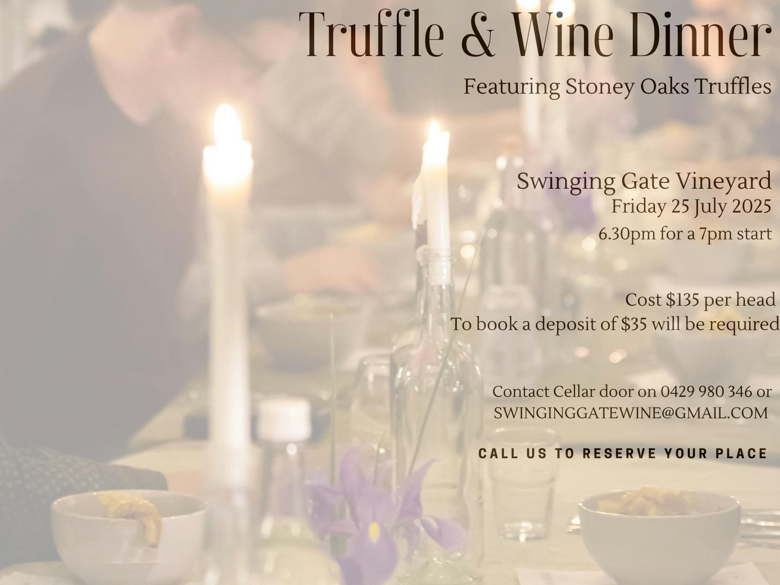photos of a table laid for dinner with glistening glassware