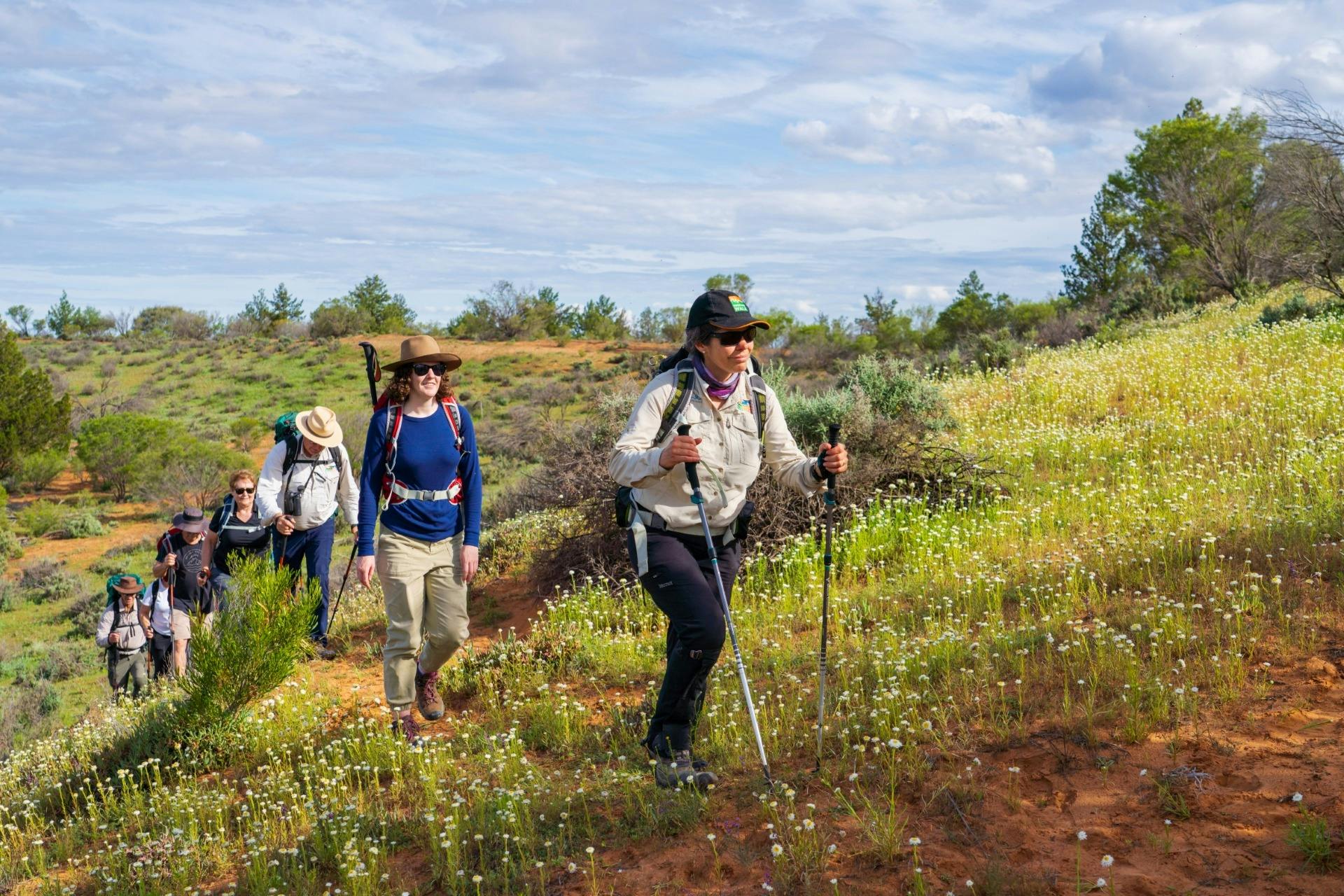 Guide leading a Murray River Walk