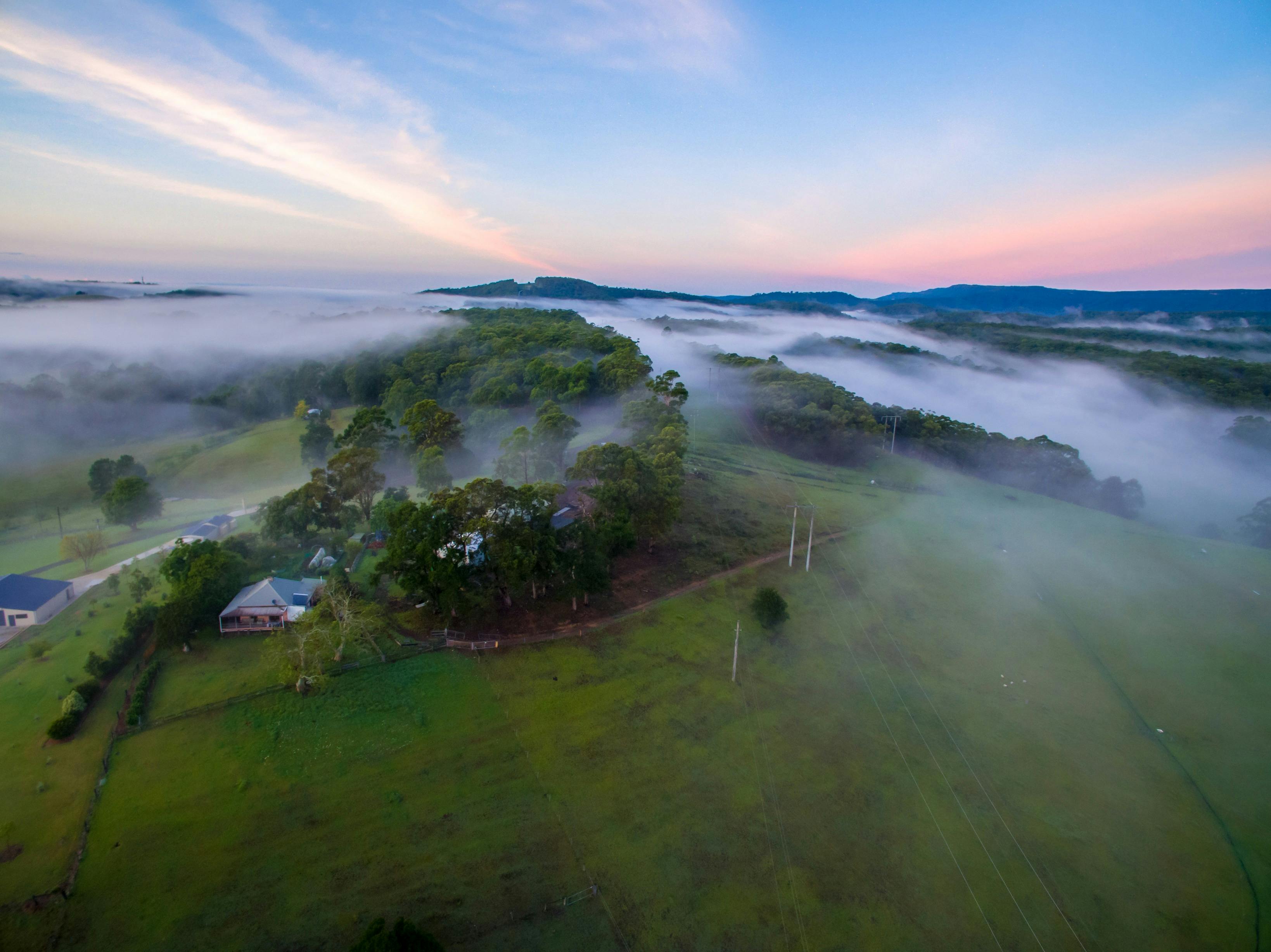 Sunrise over Martins Ridge Farm