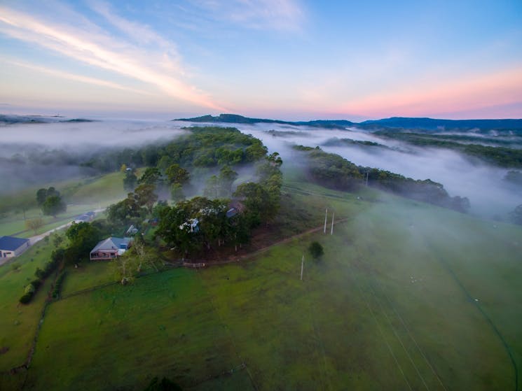 Sunrise over Martins Ridge Farm