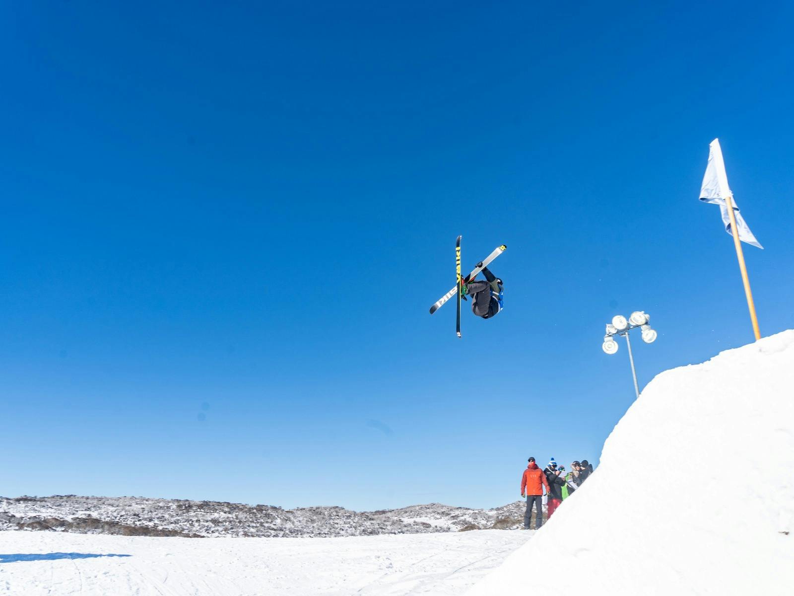 Skier Competing in the Perisher Parks Showdown