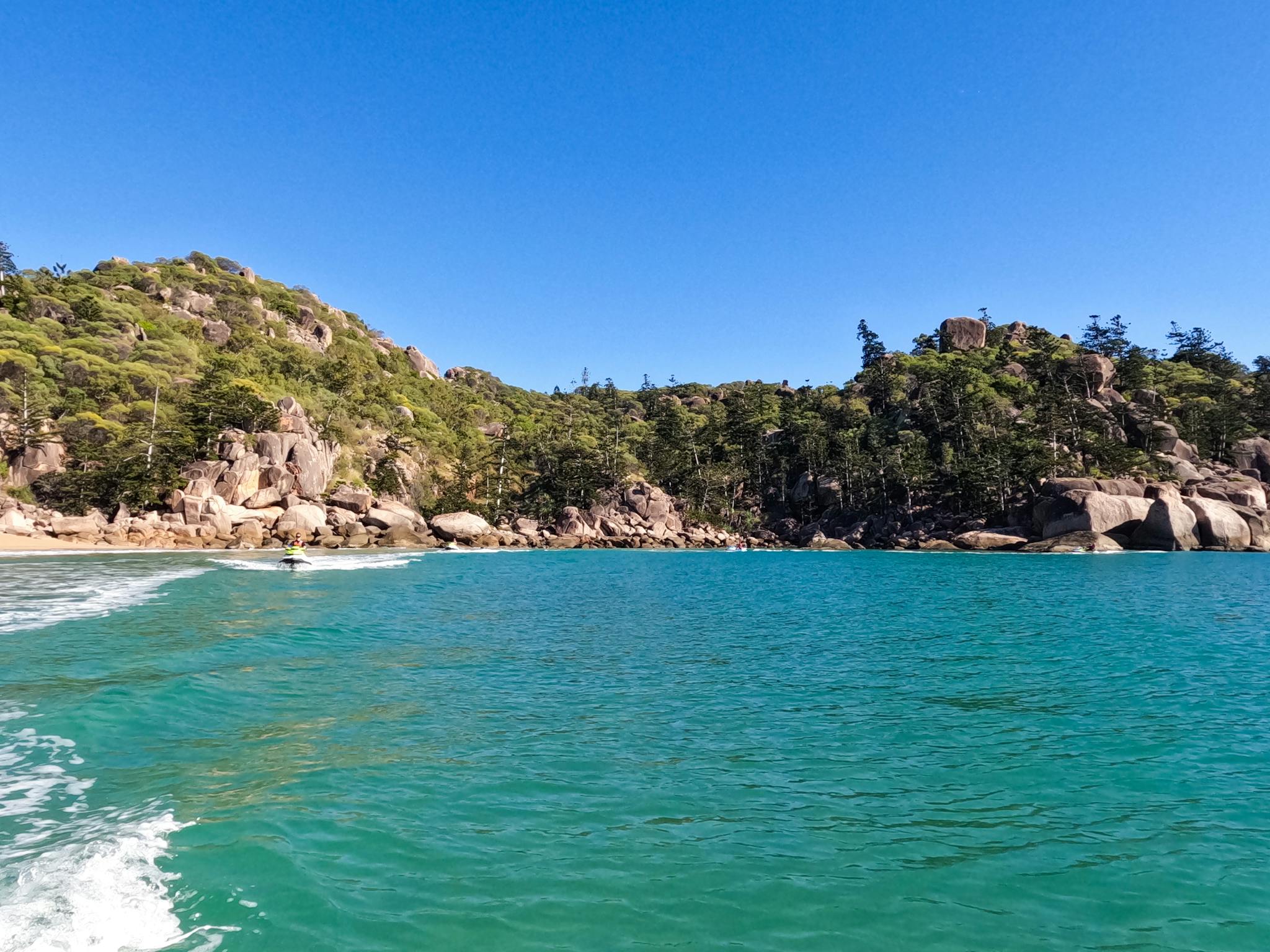 Magnetic Island Jet Skis Top End Adventure - Customers jet skiing through Balding and Radical Bays Magnetic Island Jet Skis Top End Adventure - Customers jet skiing through Balding and Radical Bays