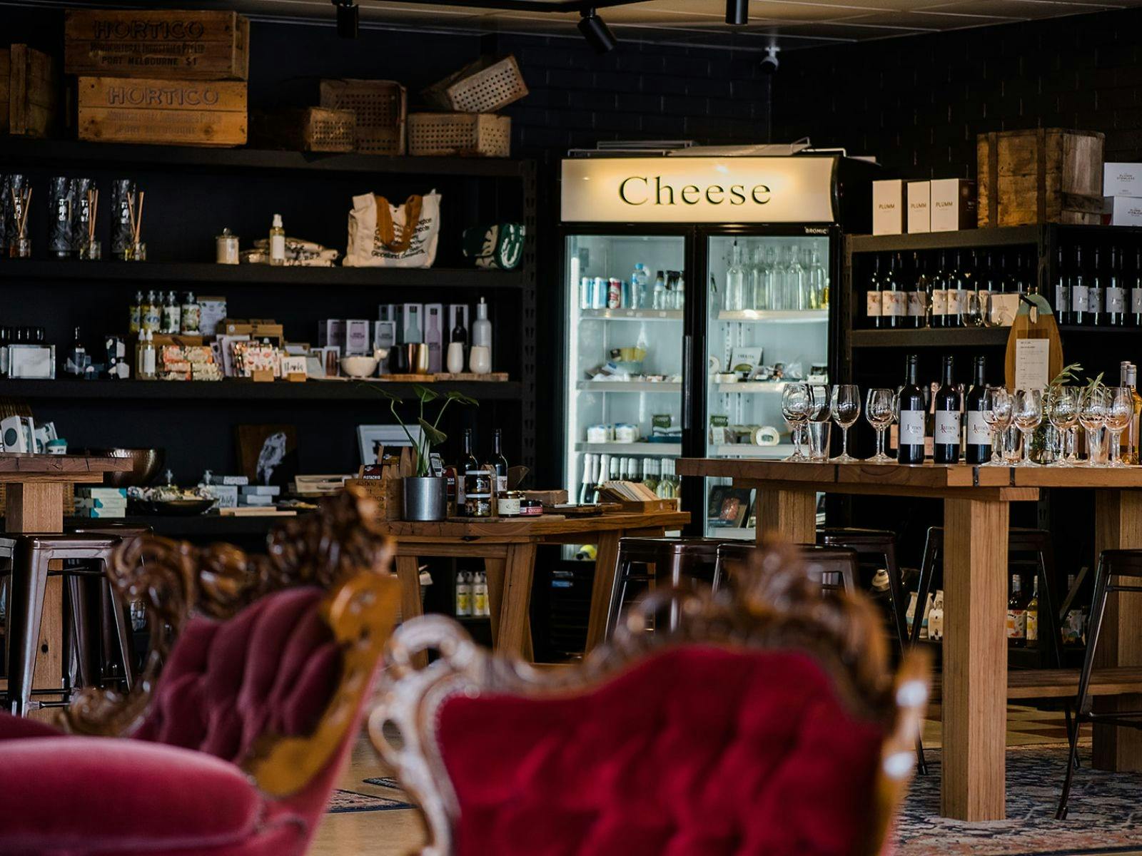 Cheese Your Own Adventure Fridge in cellar door