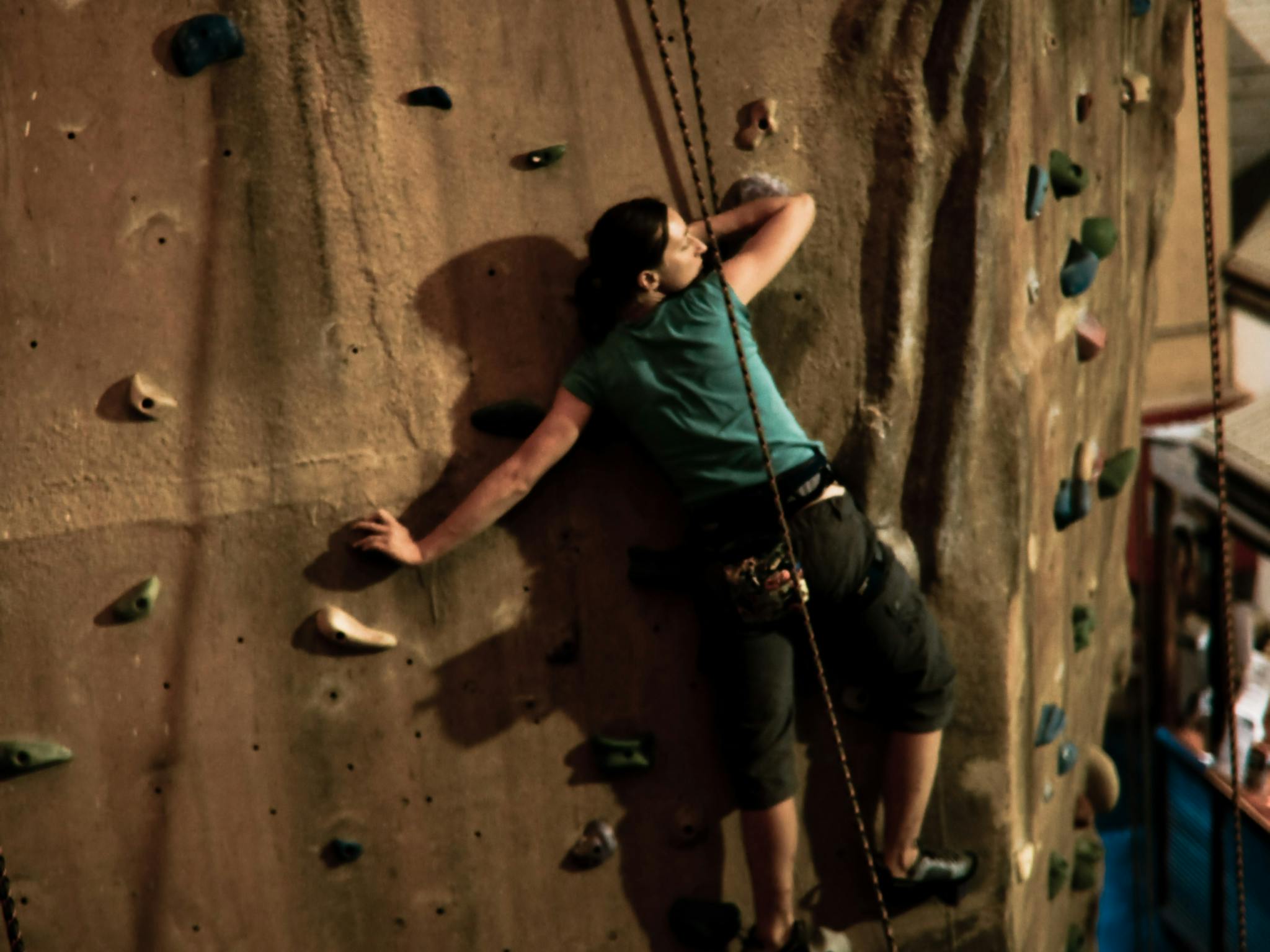 Bri on the Slab wall