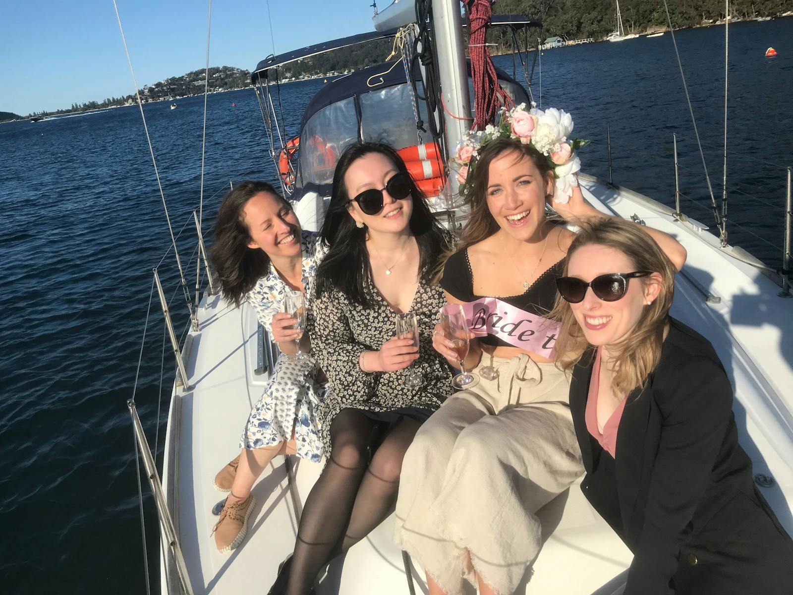Guests onboard a Taylor Made Escapes skippered yacht charter