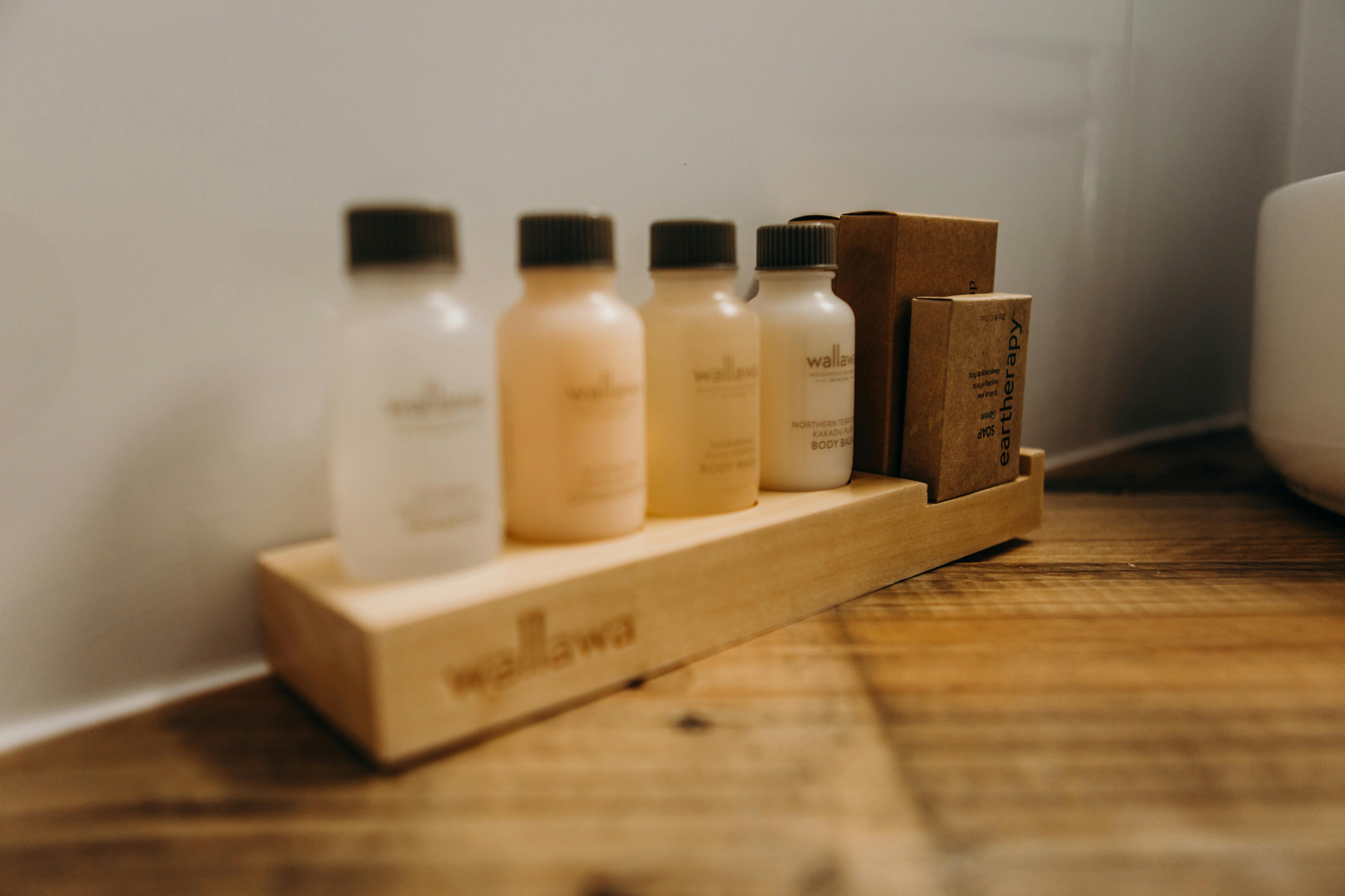 picture of toiletries in hut