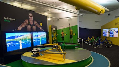 Rowing machine at Sportex