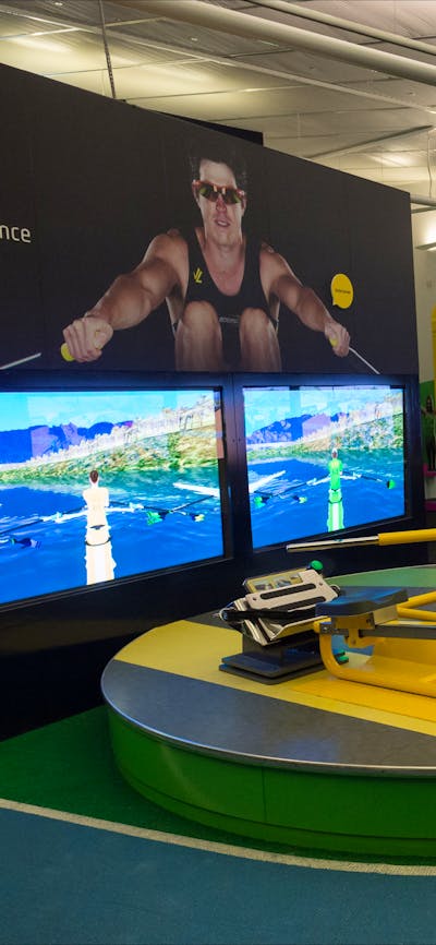 Rowing machine at Sportex