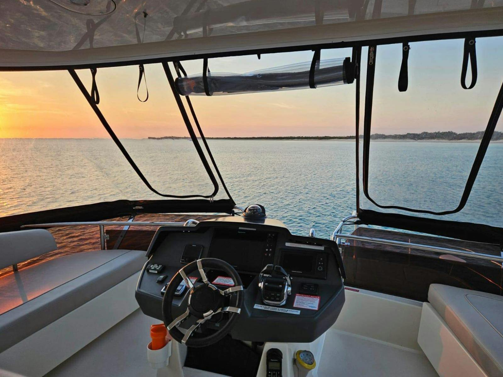 Photo from helm/raised flybridge