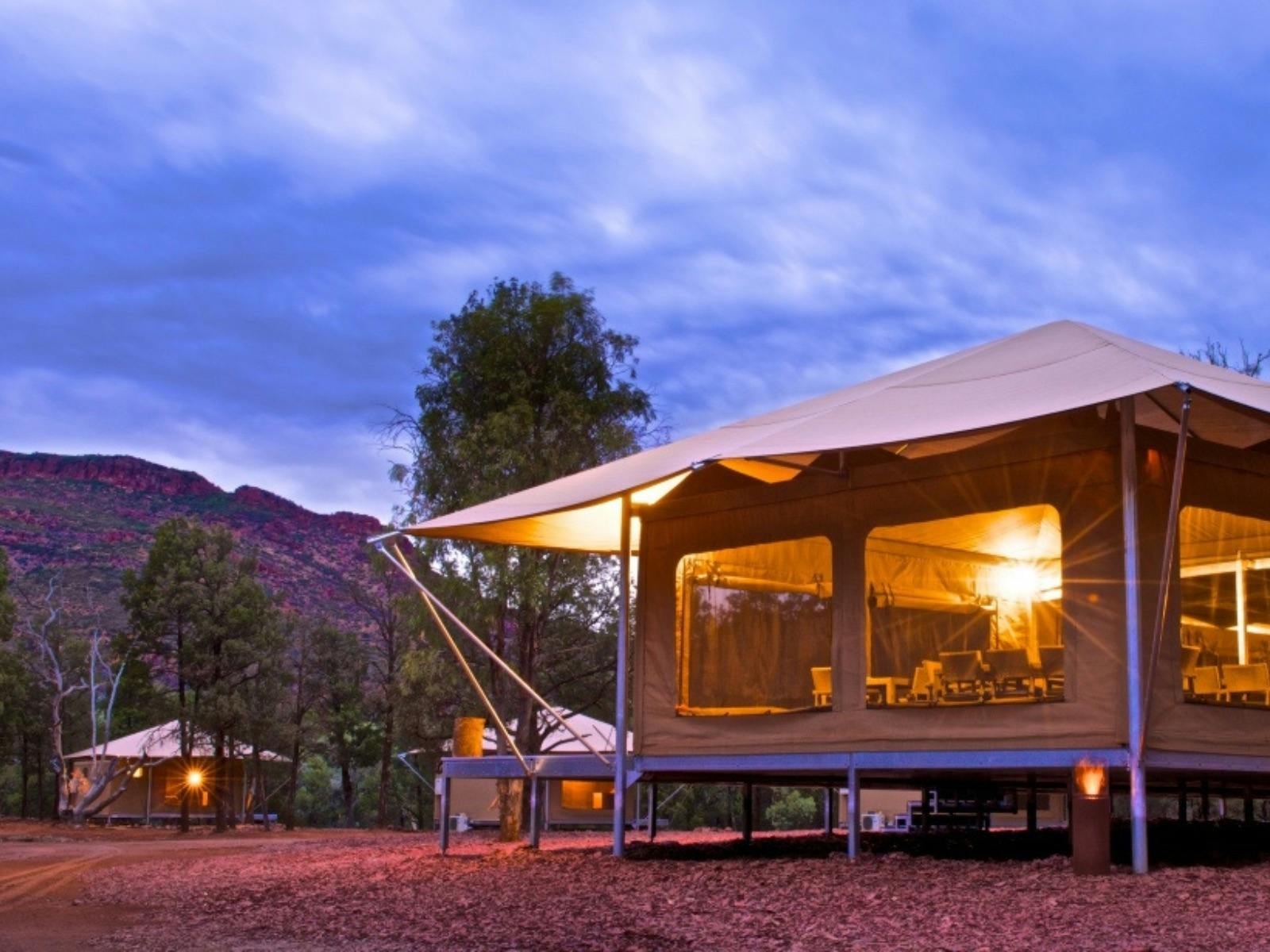 Communal tent at Ikara Safari Camp Active Rest Retreats Wilpena Women's Weekend.