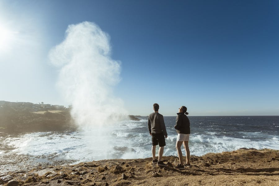 Little Blowhole on a north east wind