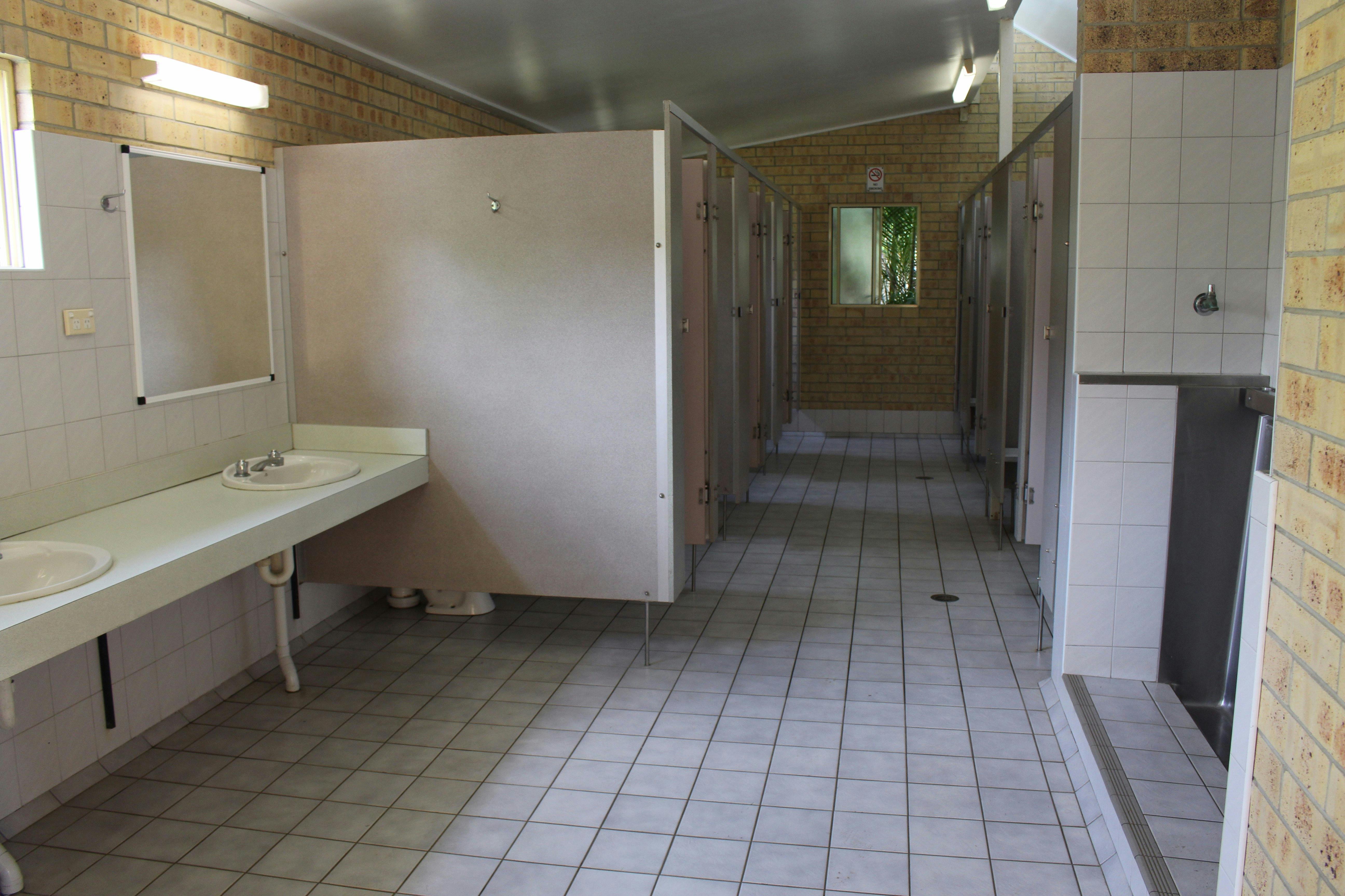 Clean amenities blocks