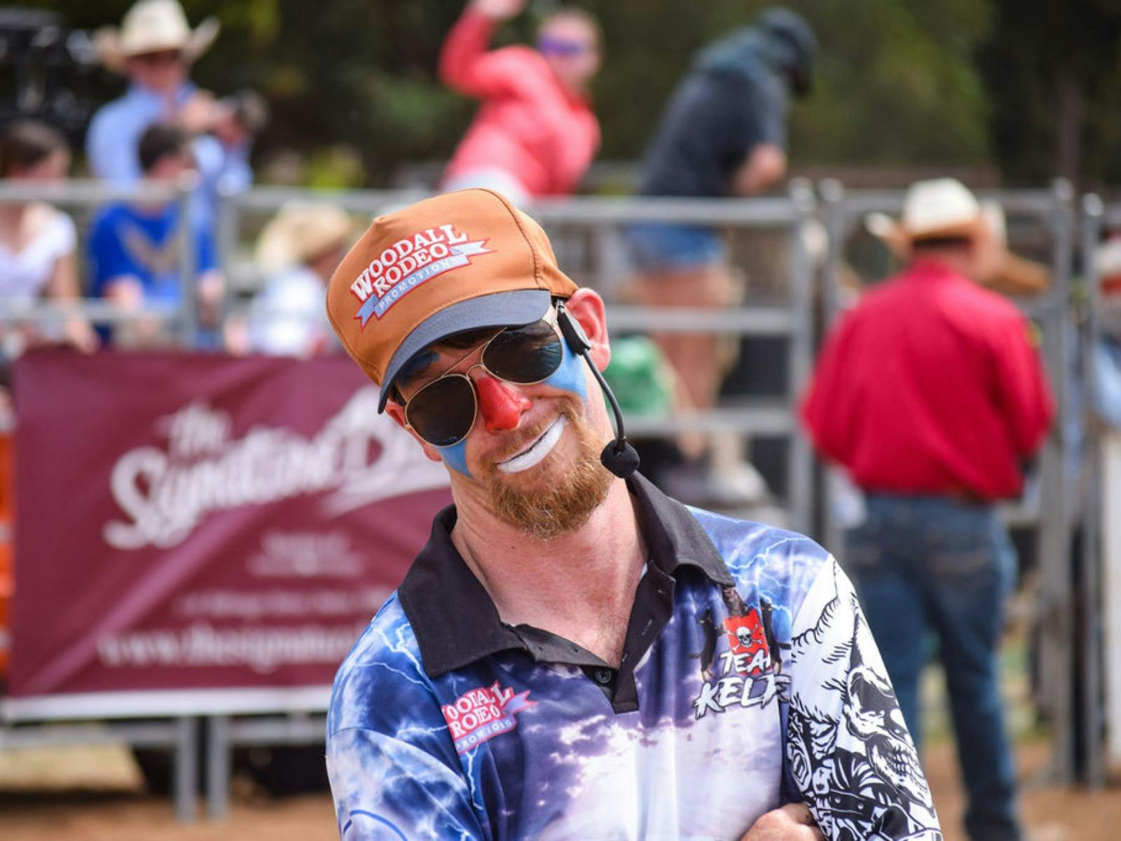 It isn't a rodeo without a clown! Kelpie the Clown is the crowd favourite at the rodeo