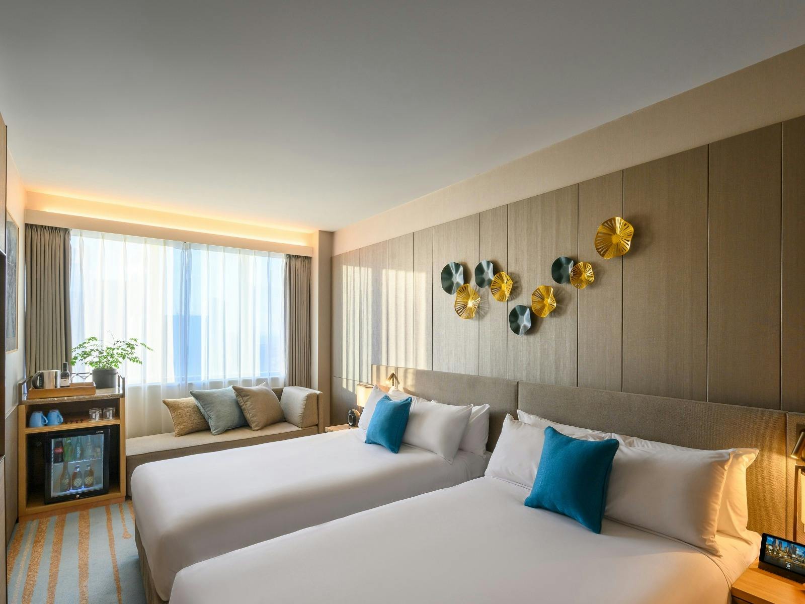 Spacious and stylish Novotel guest room