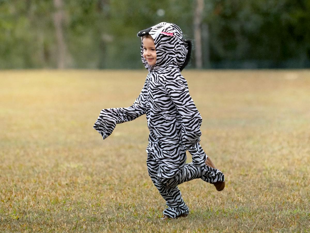 Grace Warrrior in Zebra costume