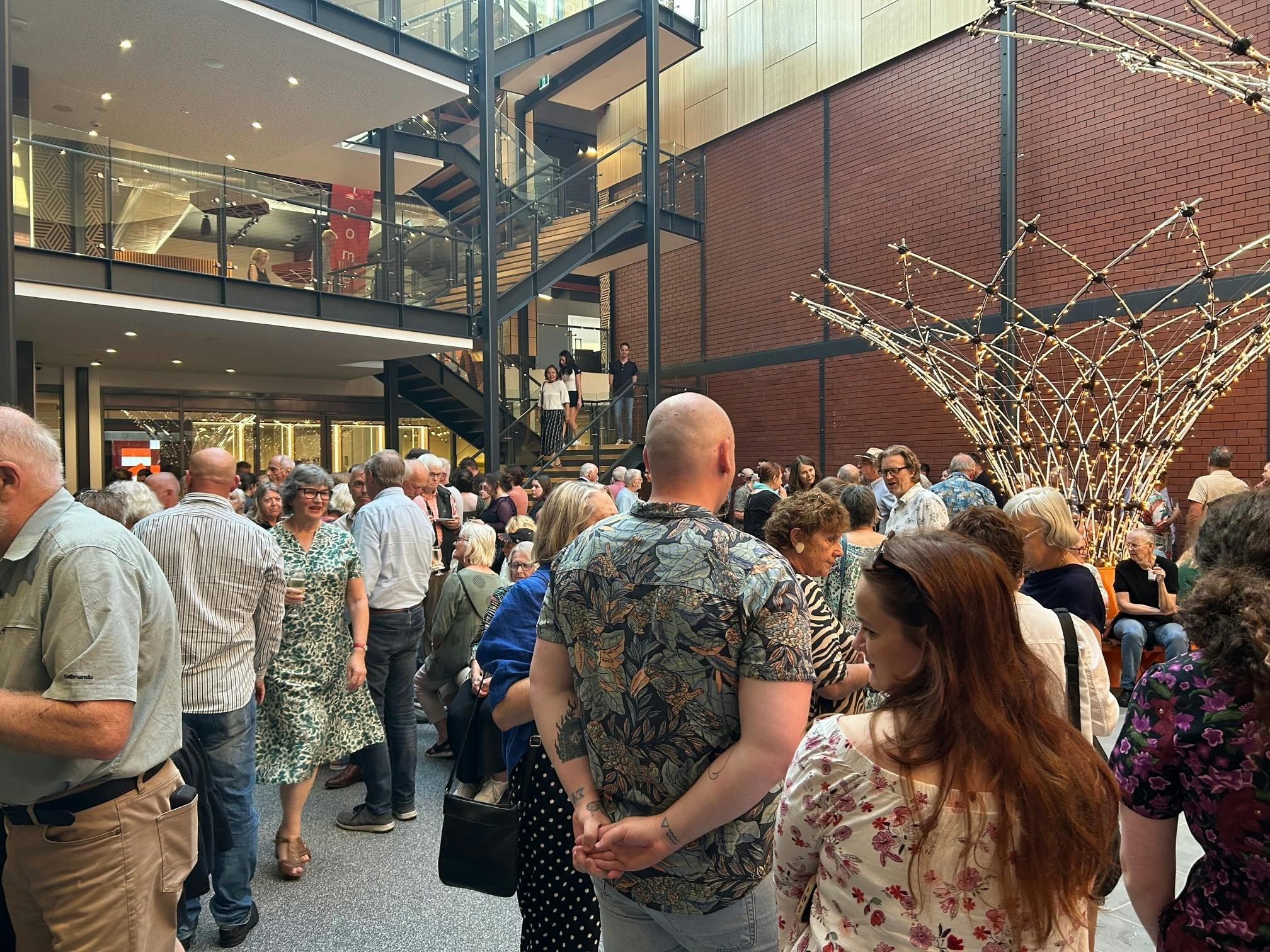 Atrium crowd scene