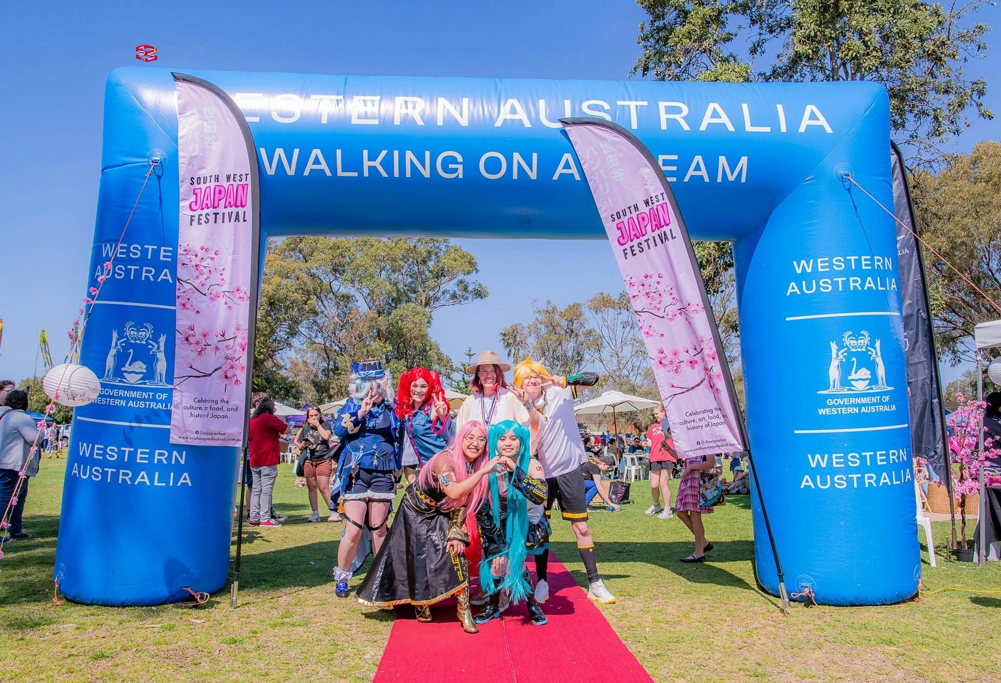 Matsuri Day Bunbury - Event Director Renee Lee with guests