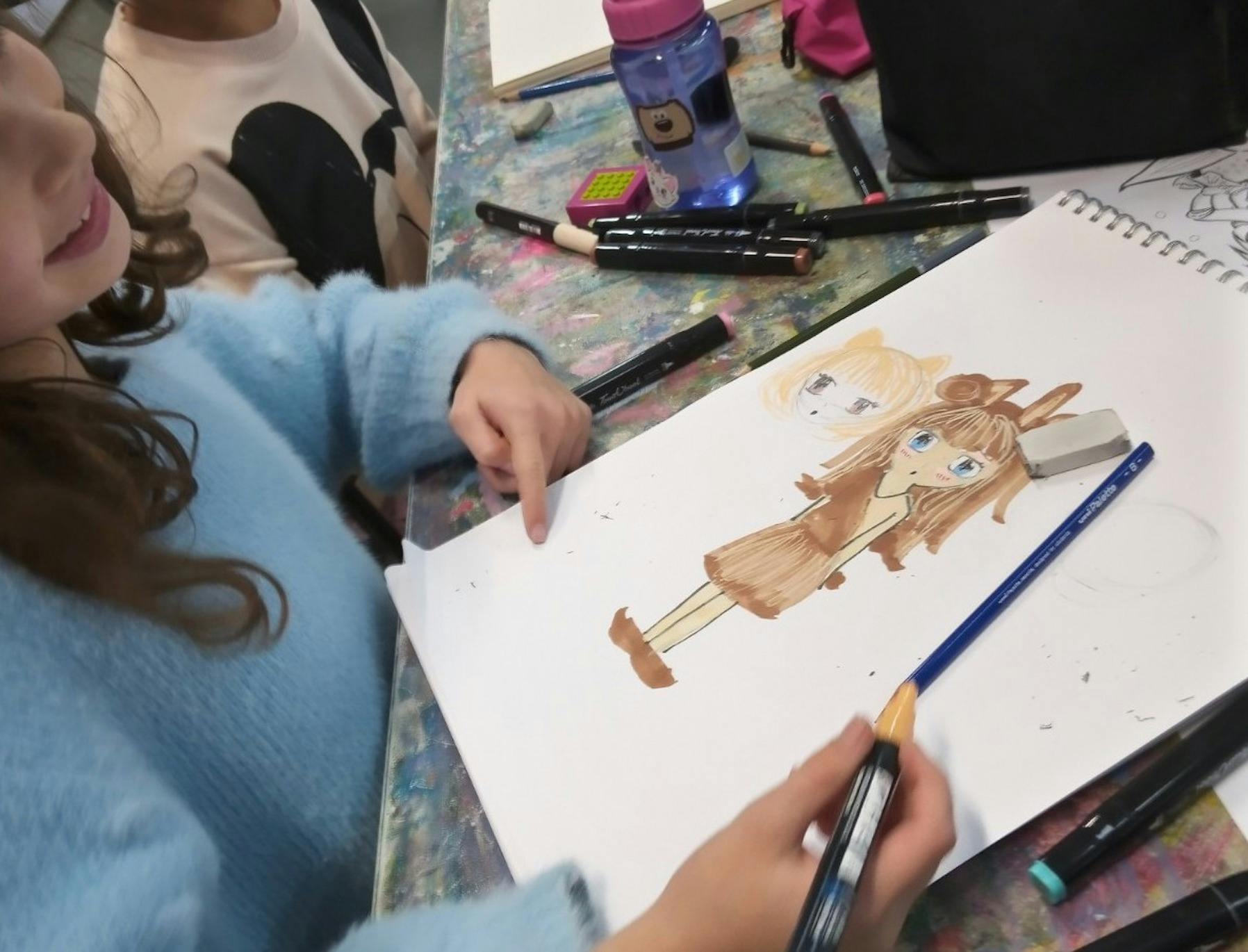 scribble cat studios manga class