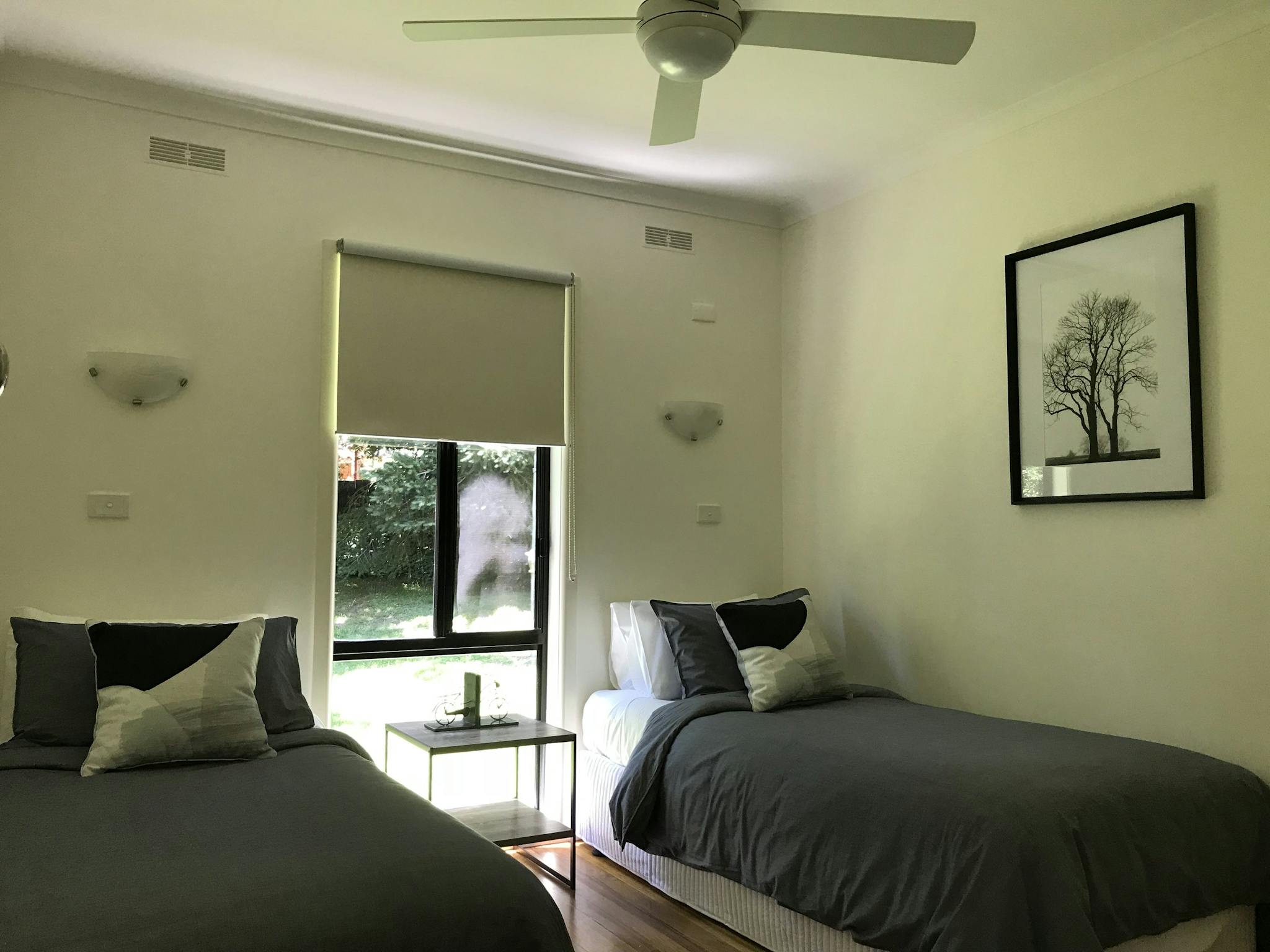 King singles in spare bedroom