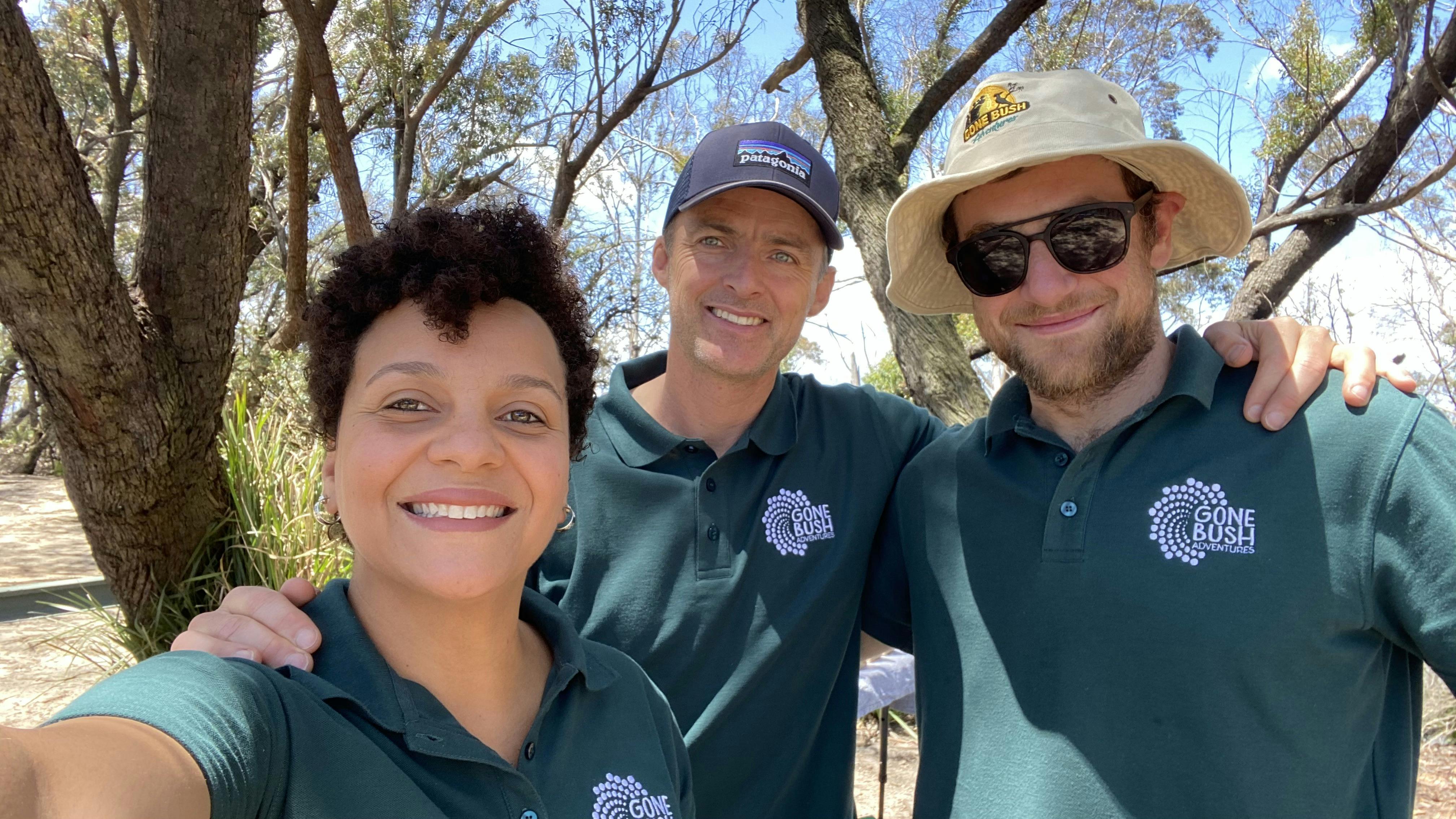 Gone Bush team ready to delight another group of visitors!