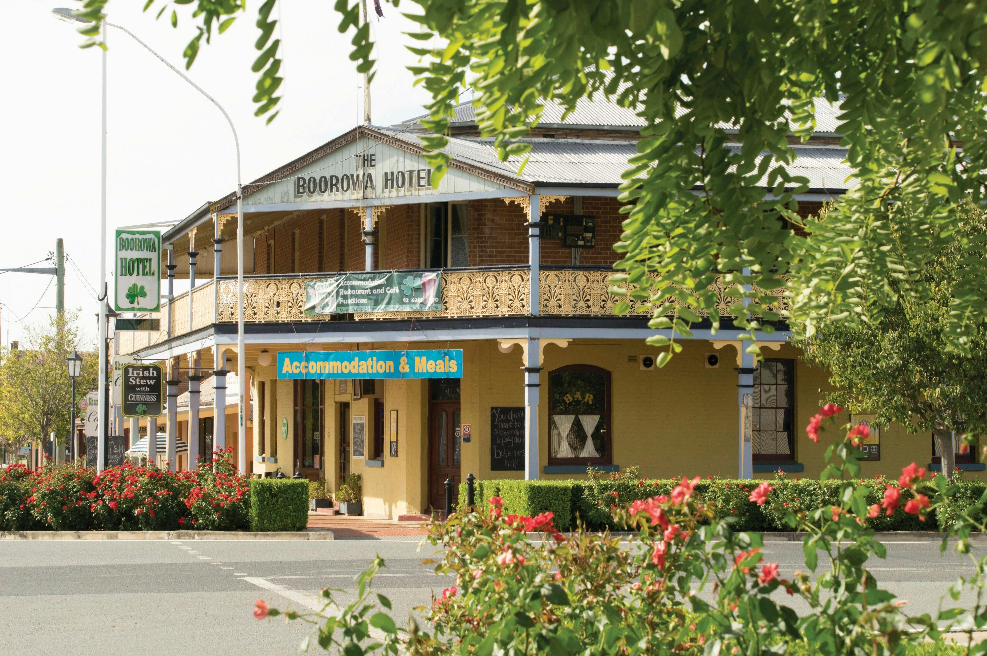 Country streetscape of Boorowa, located in the Hilltops region