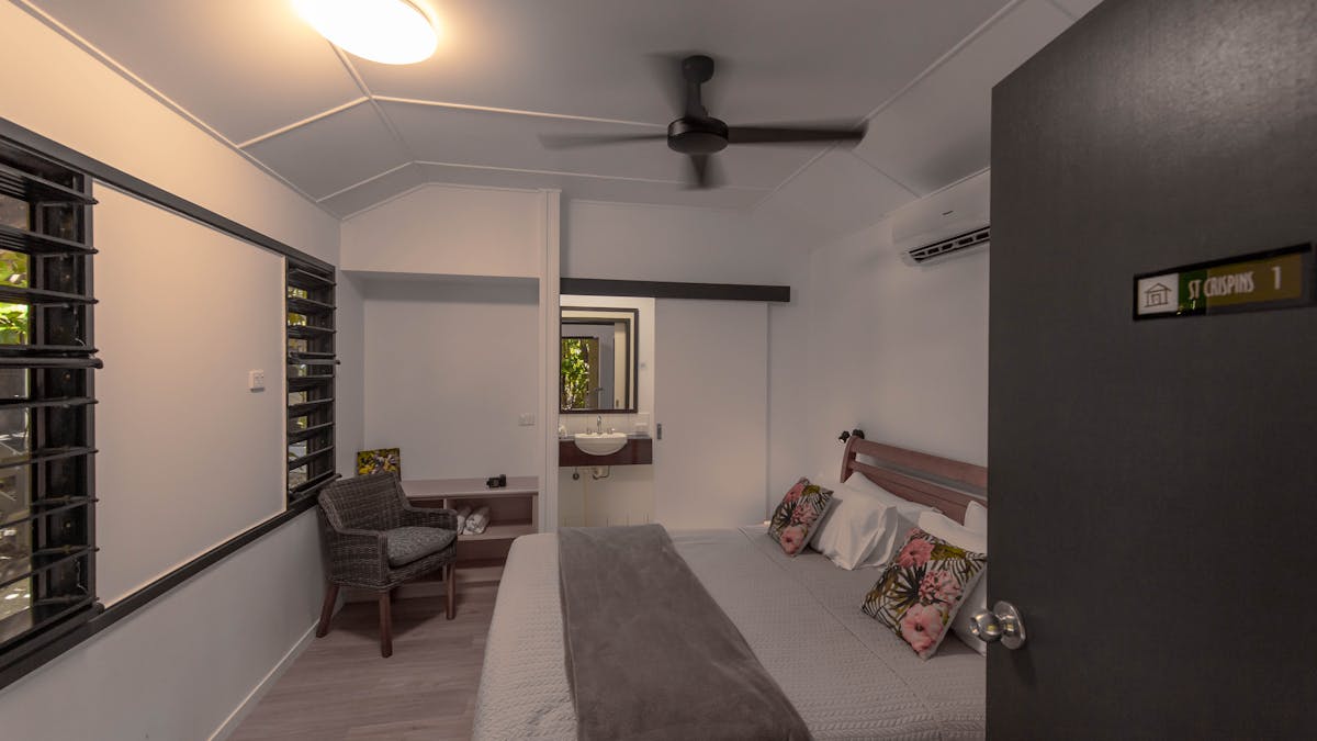 Interior of St Crispin Cabin at Cape Trib Beach House