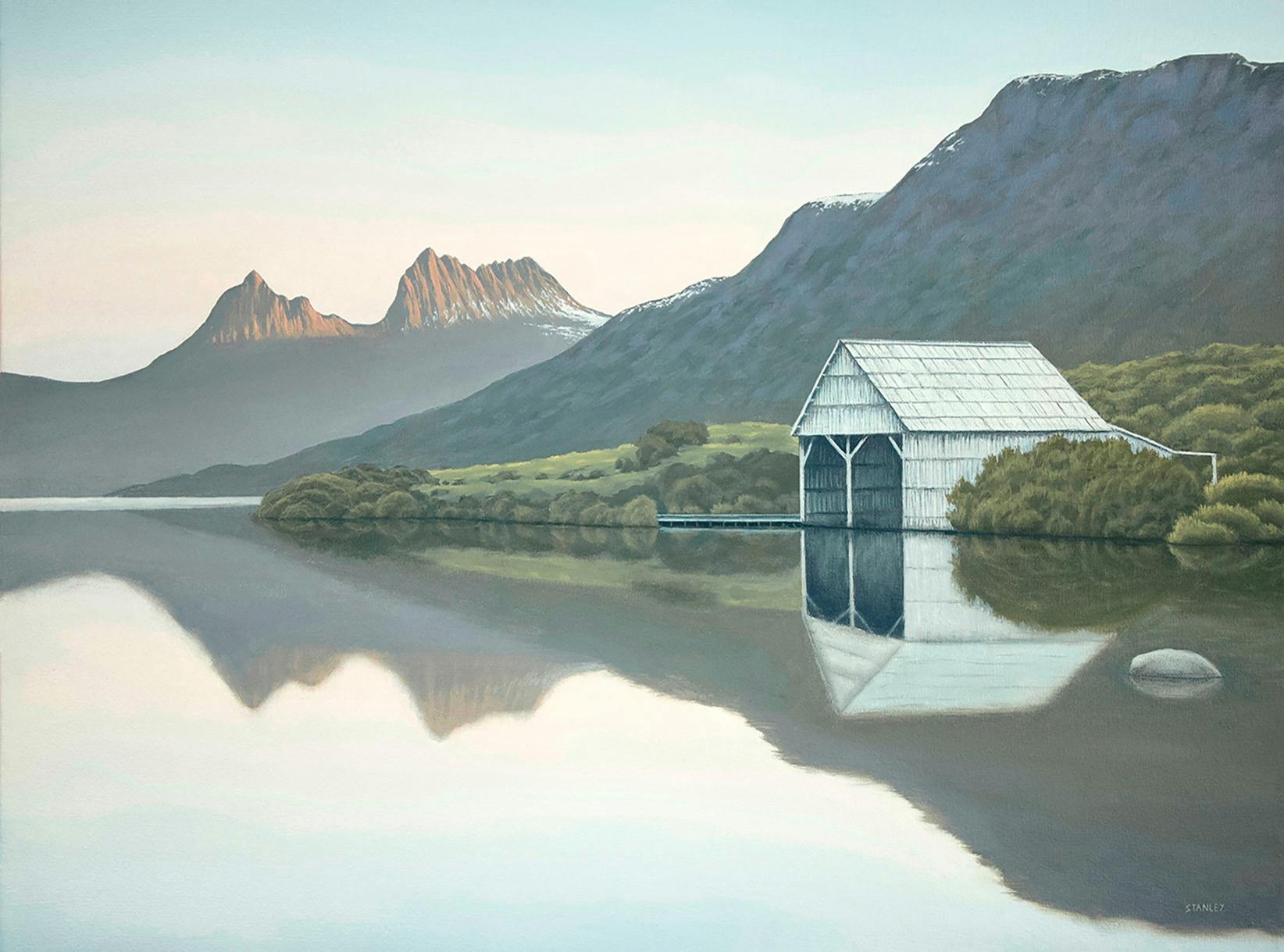 Cradle Mountain/Dove Lake Tasmania. Original oil painting by Richard Stanley