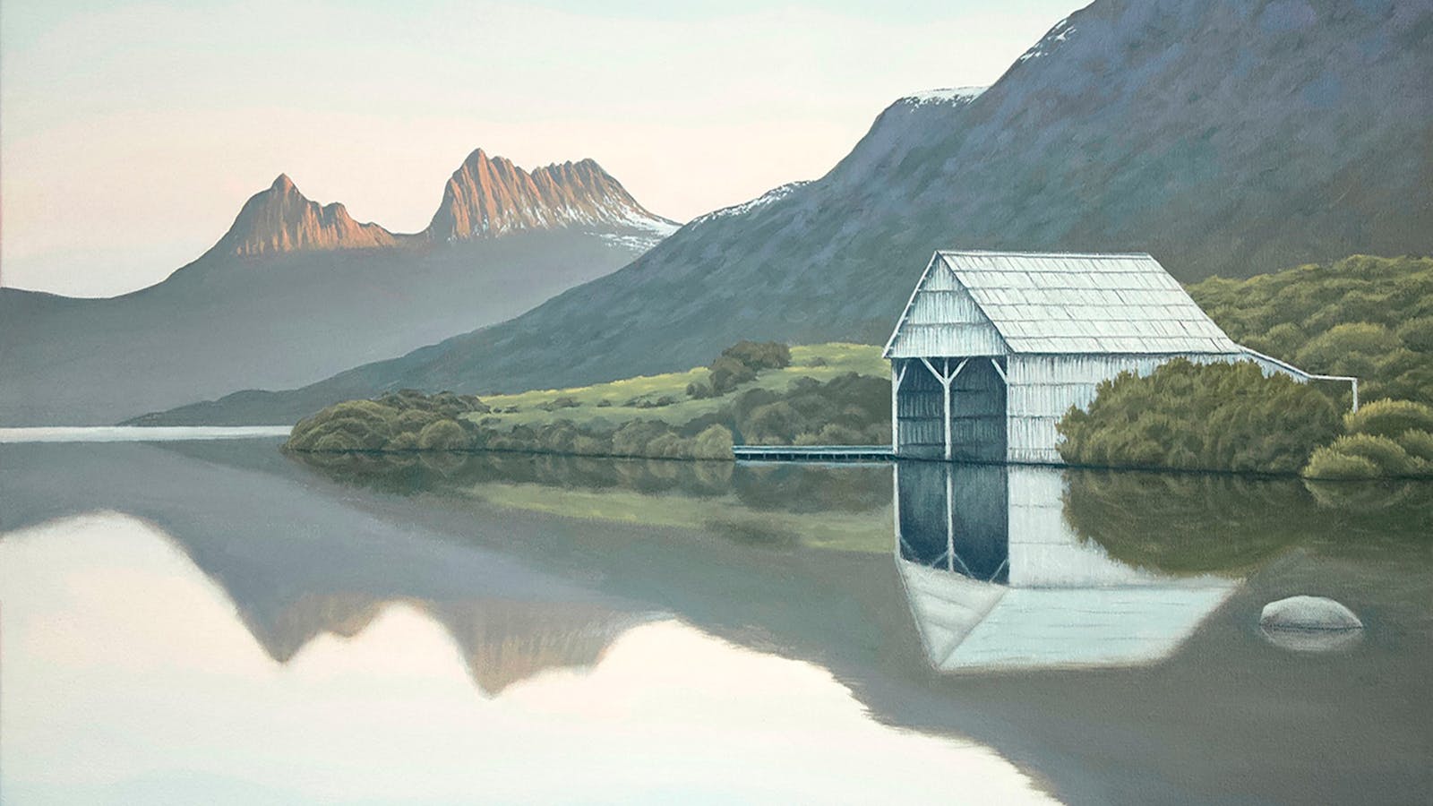 Cradle Mountain/Dove Lake Tasmania. Original oil painting by Richard Stanley