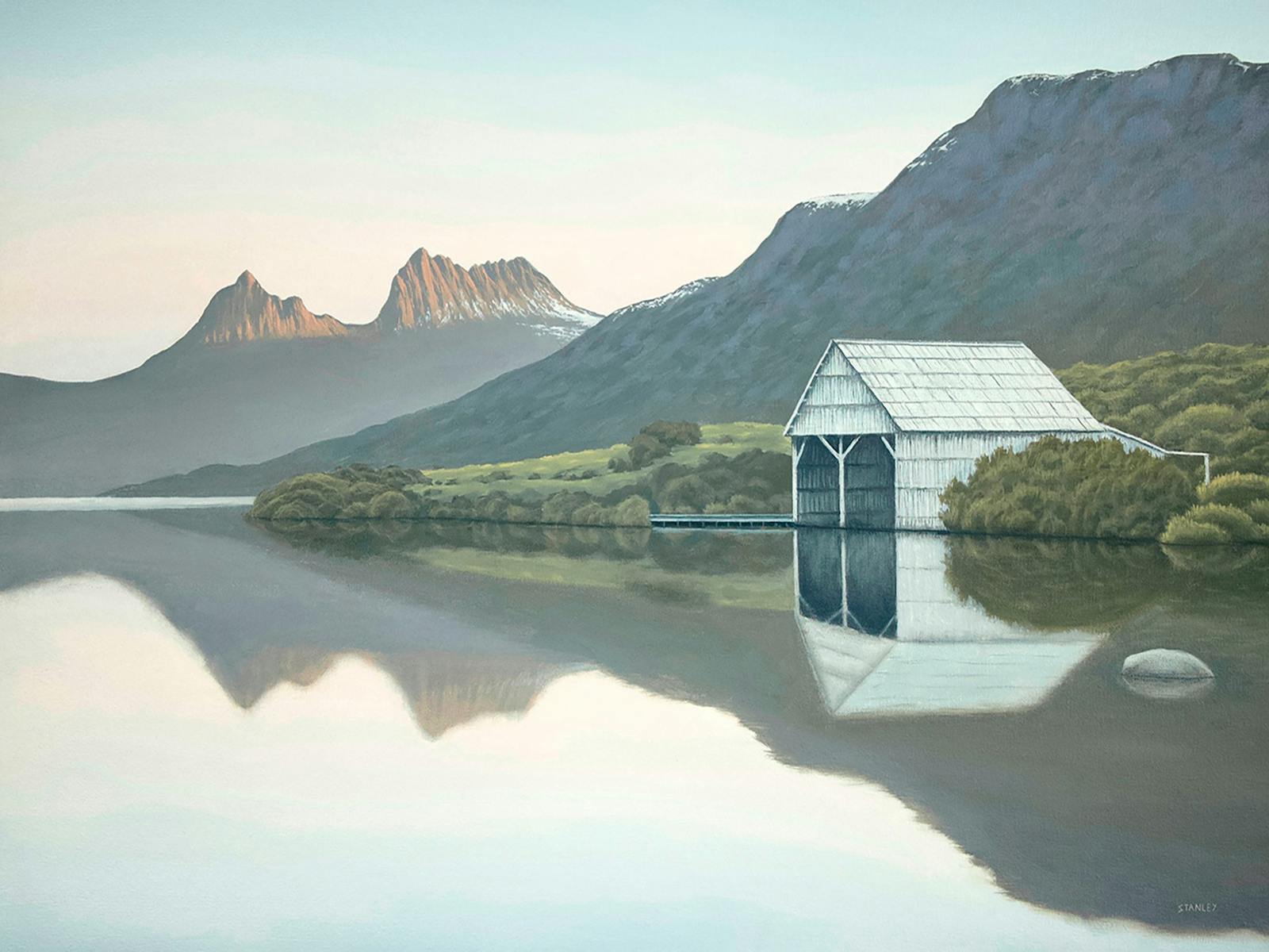 Cradle Mountain/Dove Lake Tasmania. Original oil painting by Richard Stanley