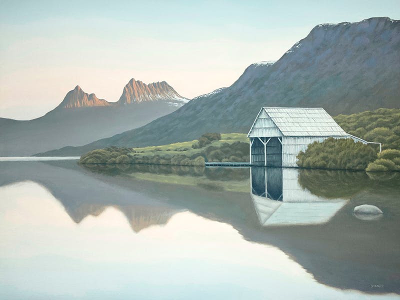 Cradle Mountain/Dove Lake Tasmania. Original oil painting by Richard Stanley