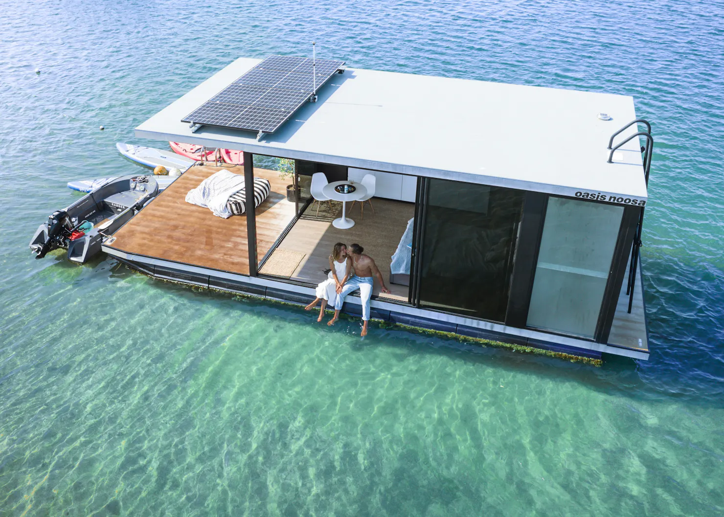 Use as first main image - exterior image oasis noosa - luxury floating eco villa