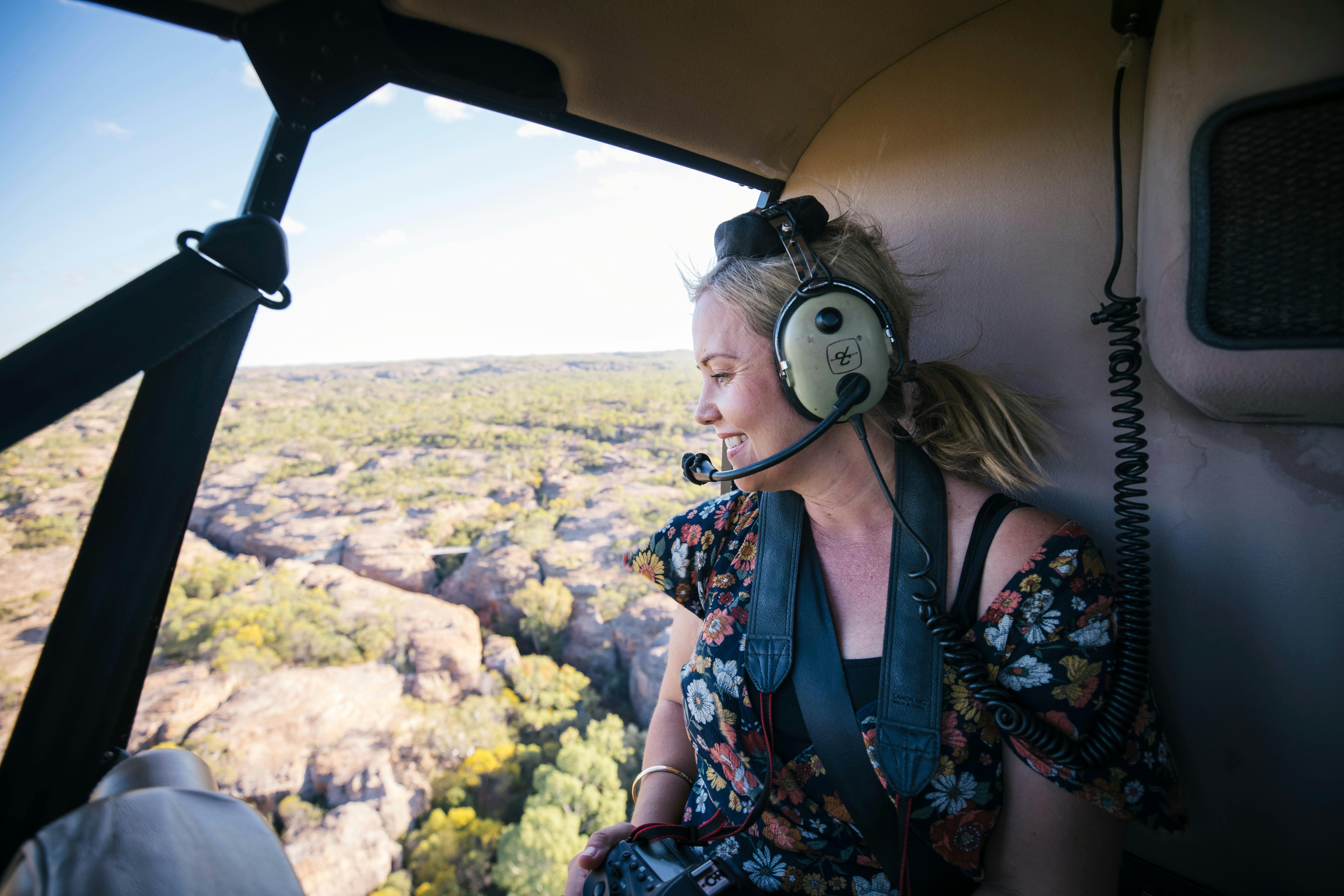 Heli flight - close up