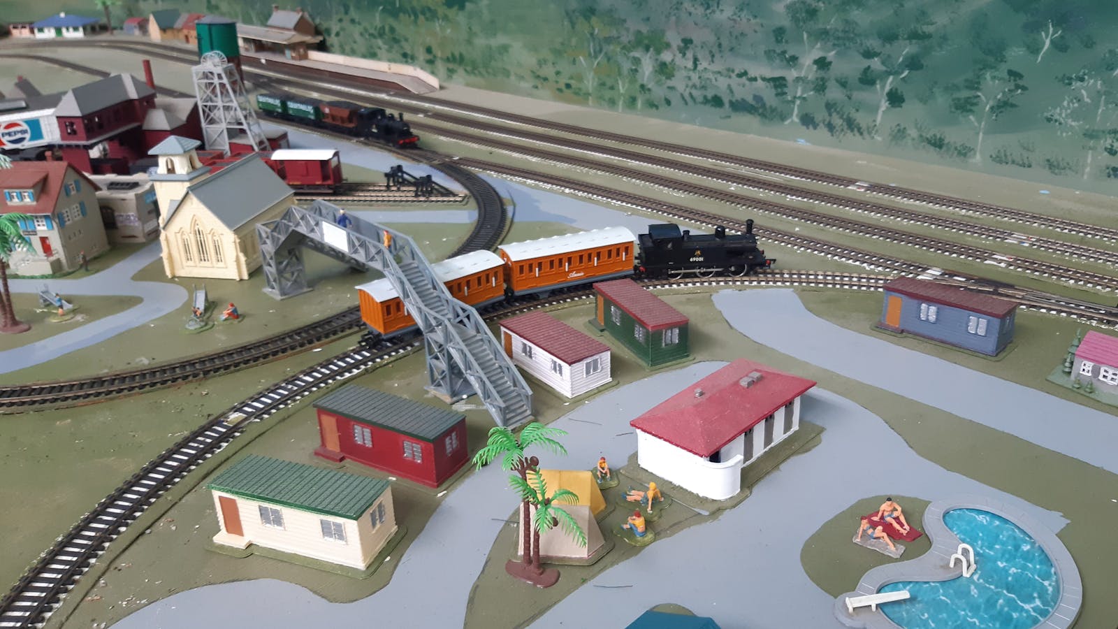 A small section of the Model Railway