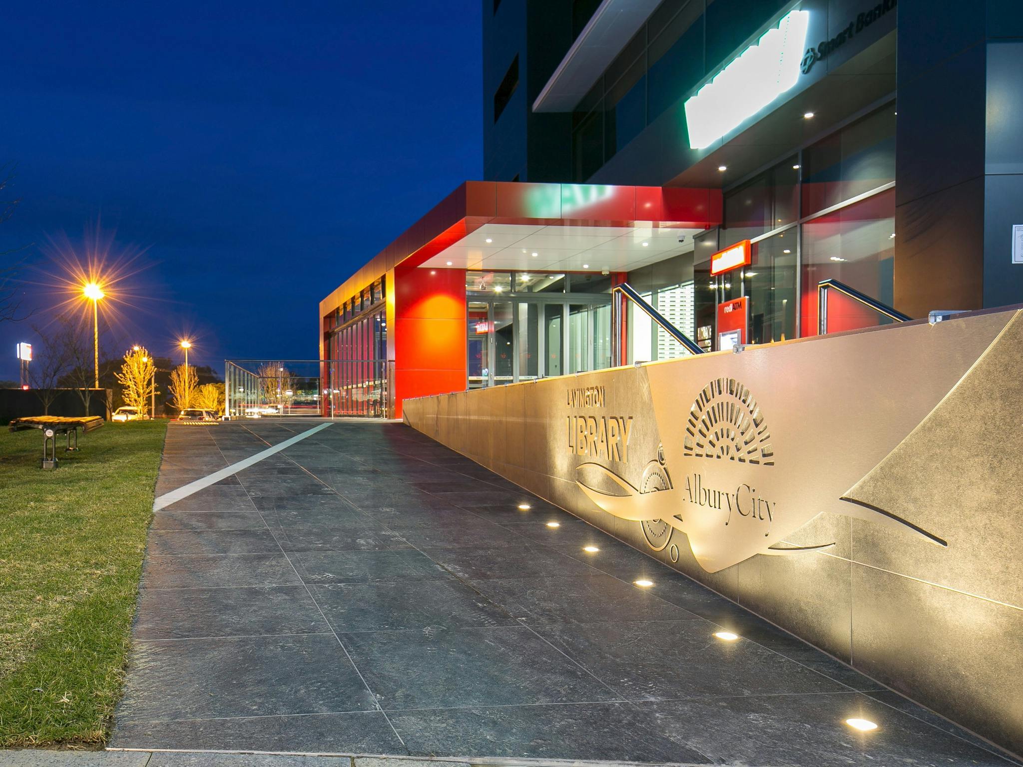 Lavington Library Entrance