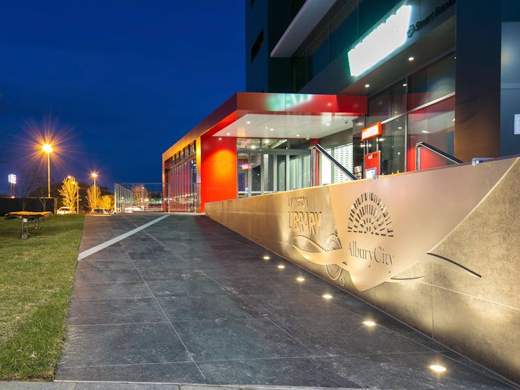 Lavington Library Entrance