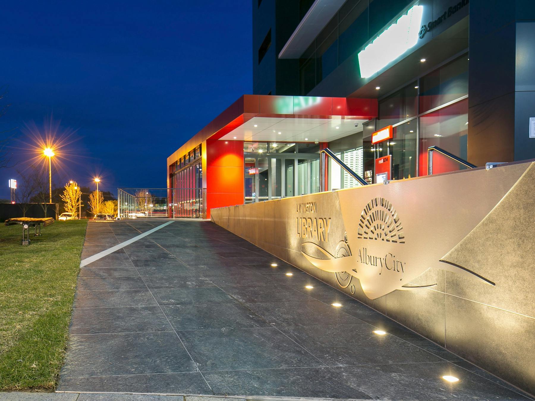 Lavington Library Entrance