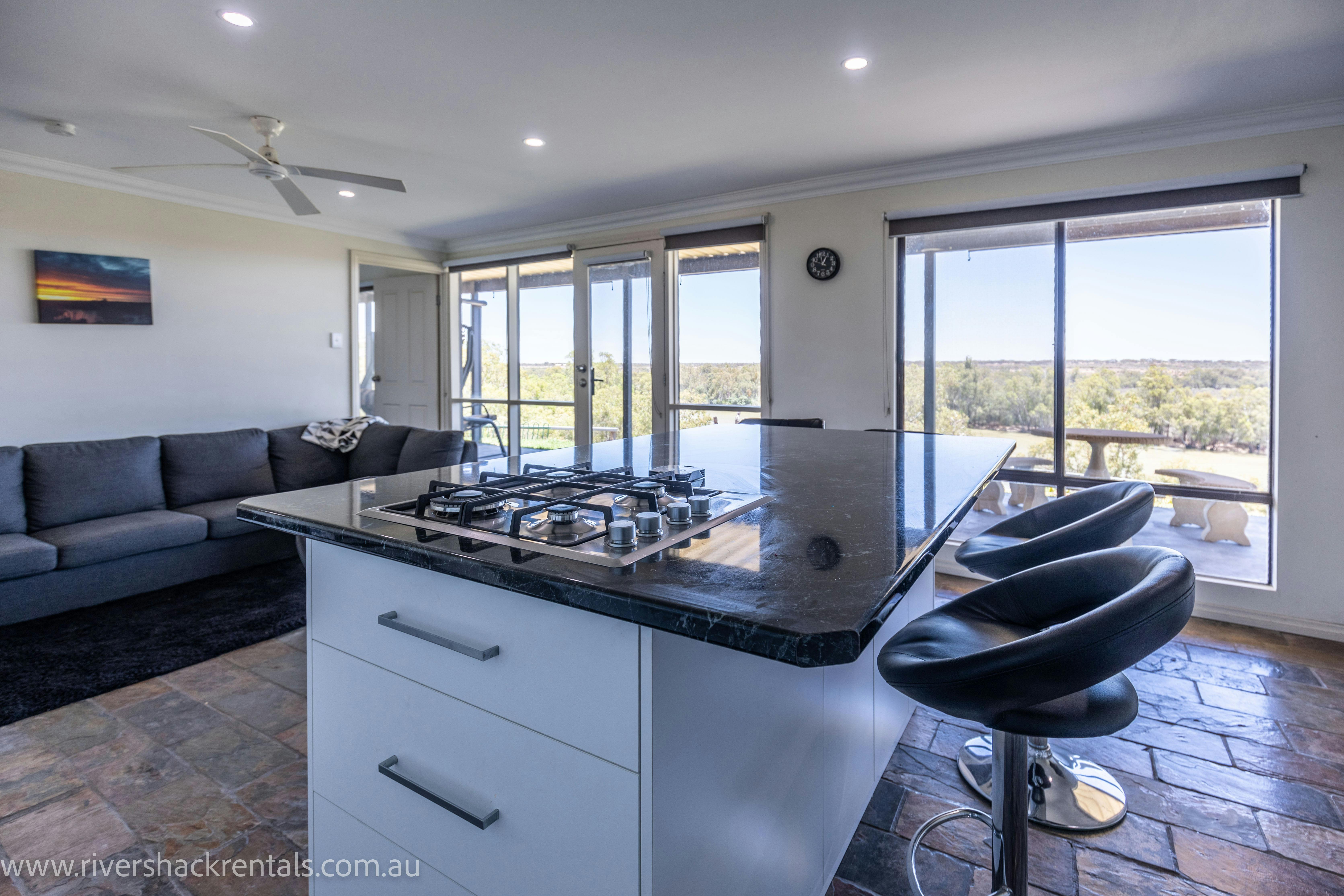 Open plan living with views