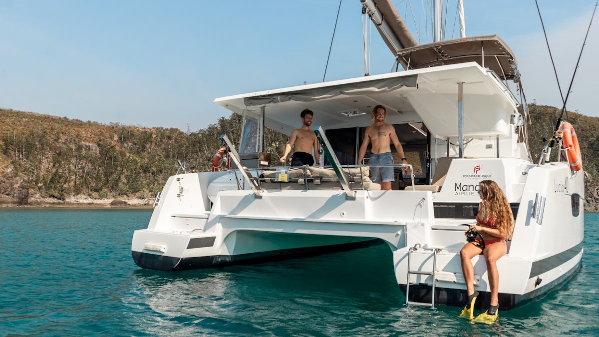 Swim, snorkel, fish, sail when you bareboat with Charter Yachts Australia