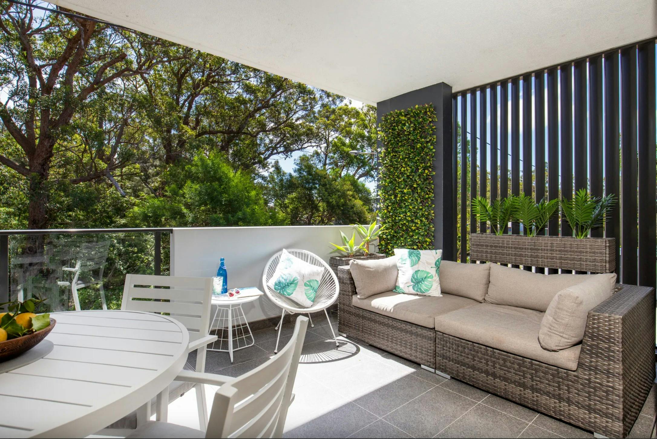 Comfortable outdoor seating